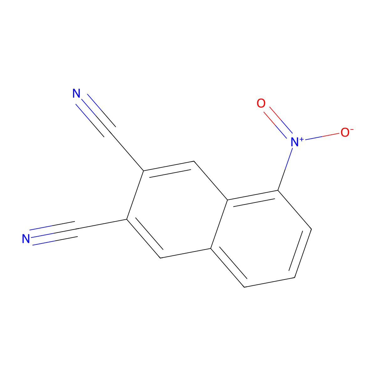 5-Nitronaphthalene-2,3-dicarbonitrile molecular structure, CAS 37622-95-0