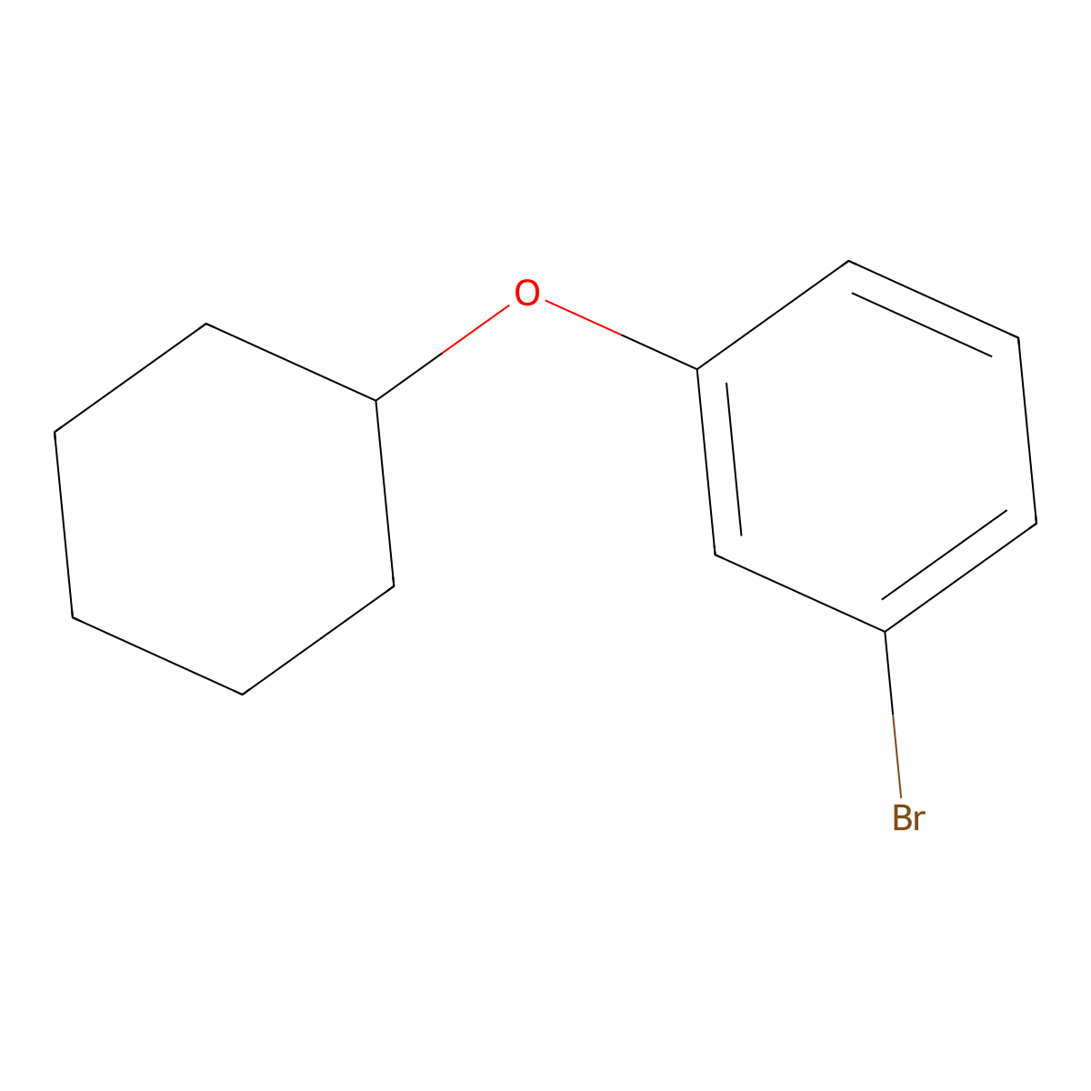 1-Bromo-3-(cyclohexyloxy)benzene molecular structure, CAS 37631-06-4