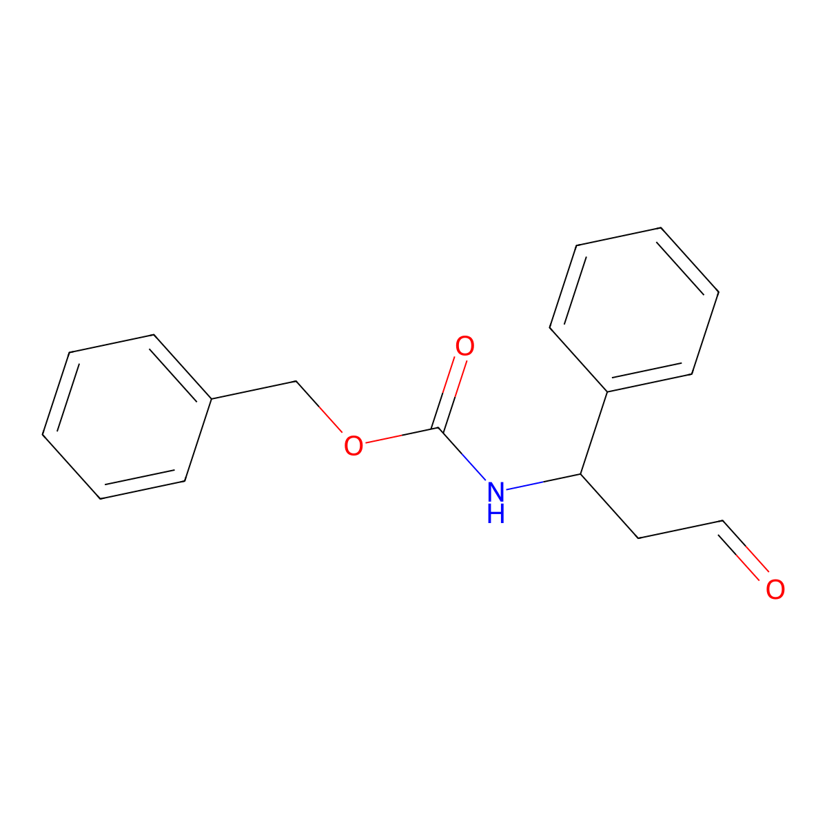 Benzyl [(1S)-3-oxo-1-phenylpropyl]carbamate molecular structure, CAS 376348-79-7