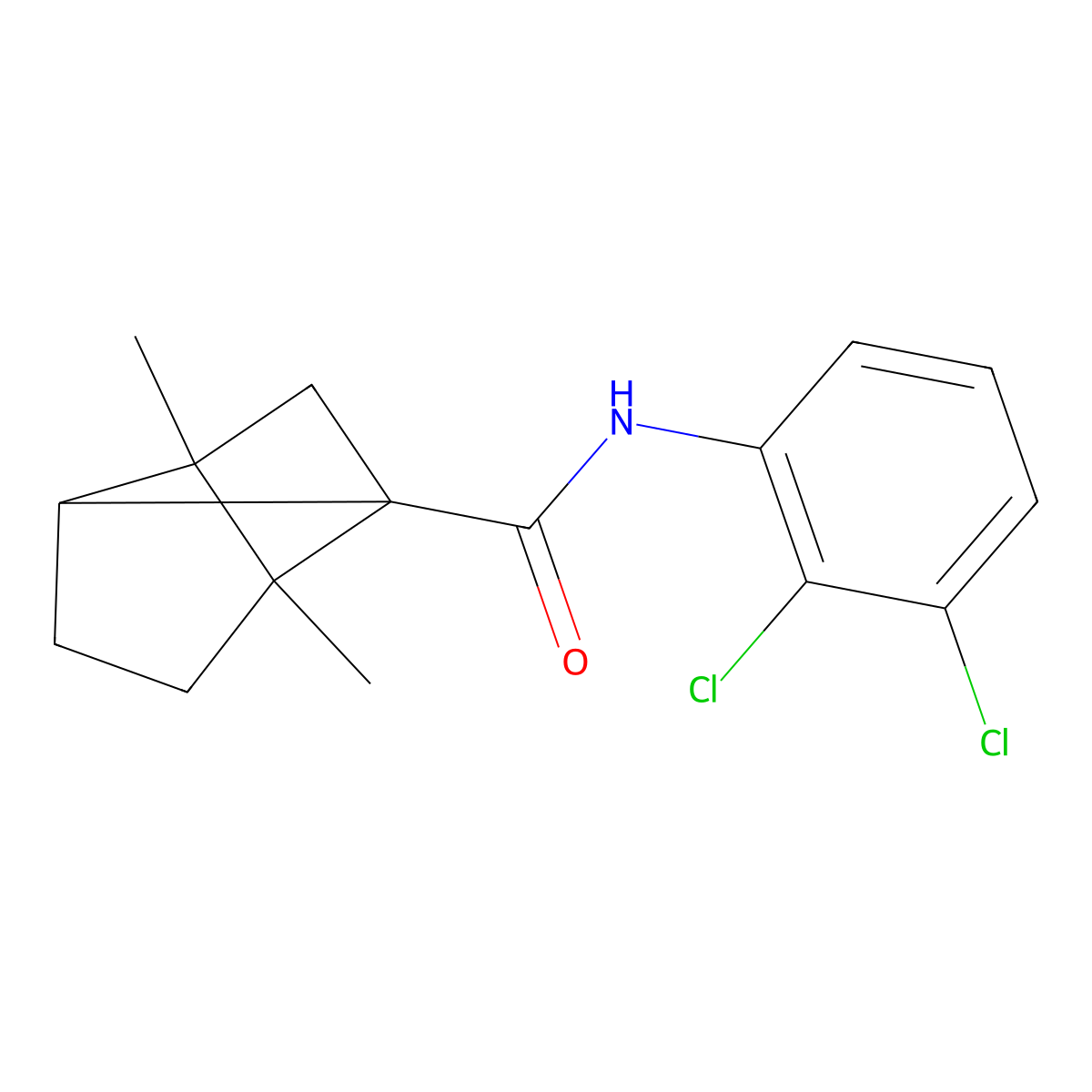N-(2,3-dichlorophenyl)-2,6-dimethyltricyclo[3.2.0.0^{2,6}]heptane-1-carboxamide molecular structure, CAS 376352-16-8