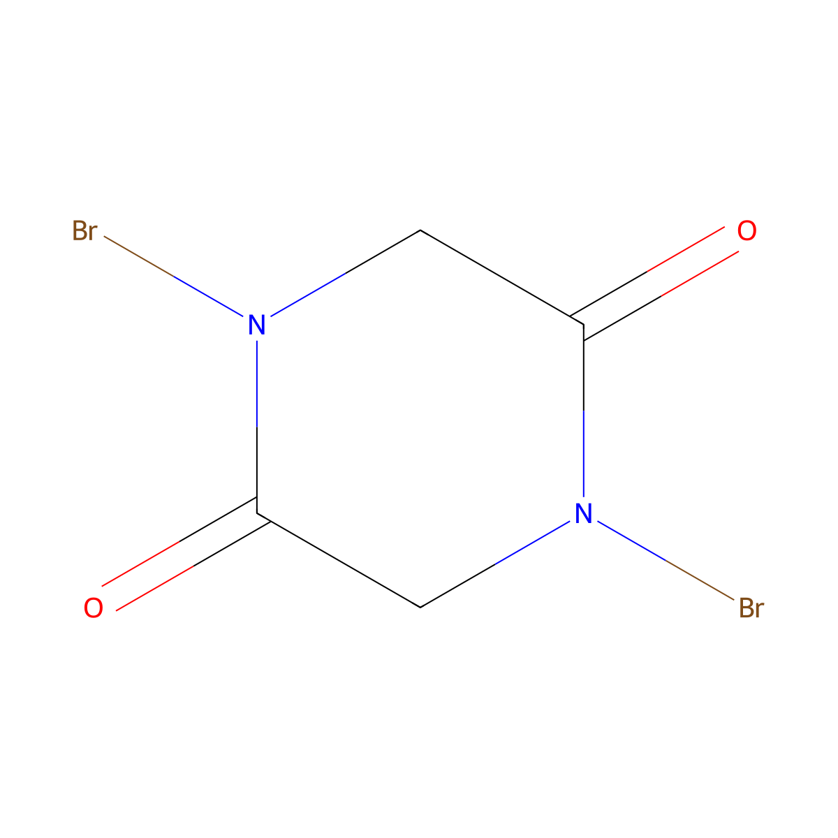 1,4-Dibromo-piperazine-2,5-dione molecular structure, CAS 37636-53-6