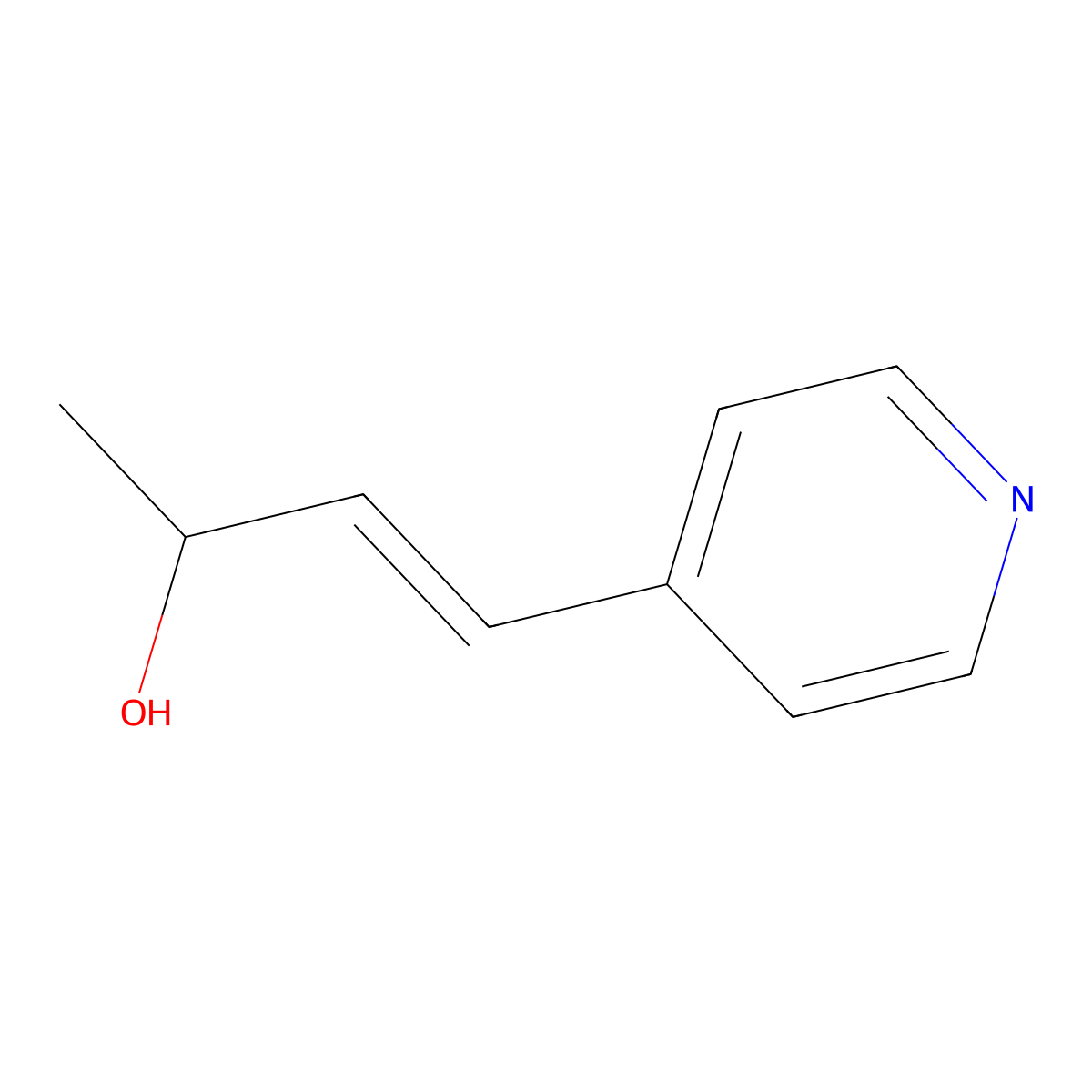 3-Buten-2-OL, 4-(4-pyridinyl)- molecular structure, CAS 376369-91-4