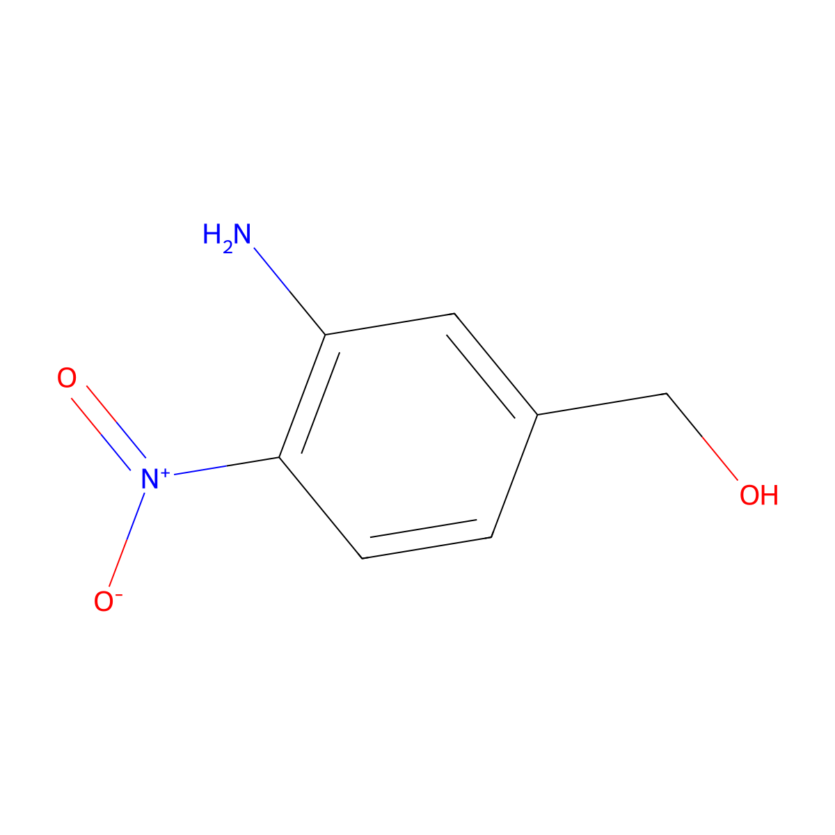 (3-Amino-4-nitrophenyl)methanol molecular structure, CAS 37637-55-1