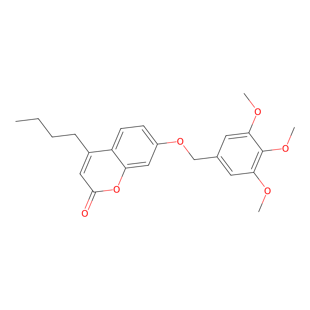 4-butyl-7-((3,4,5-trimethoxybenzyl)oxy)-2H-chromen-2-one molecular structure, CAS 376380-13-1