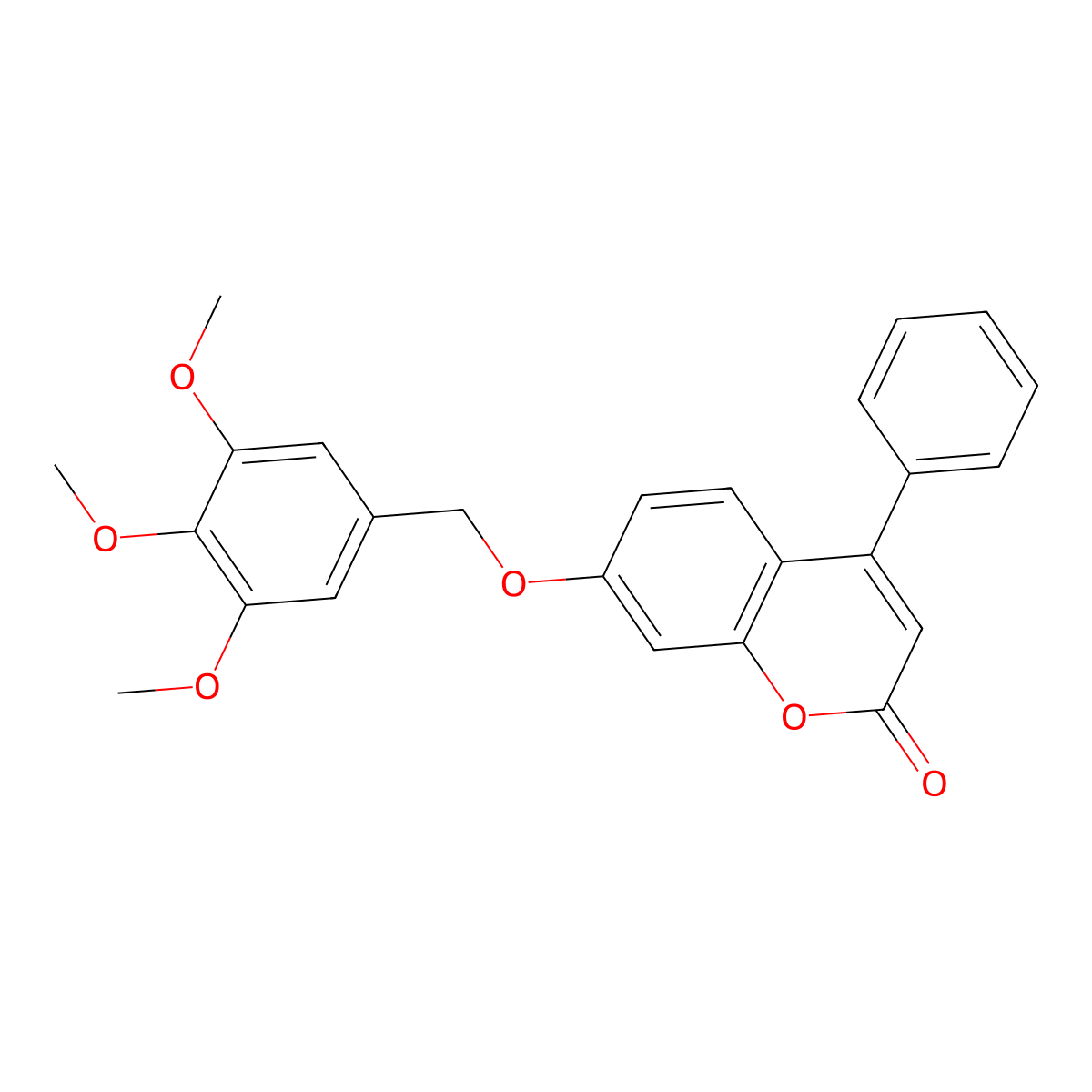 4-phenyl-7-[(3,4,5-trimethoxybenzyl)oxy]-2H-chromen-2-one molecular structure, CAS 376380-25-5