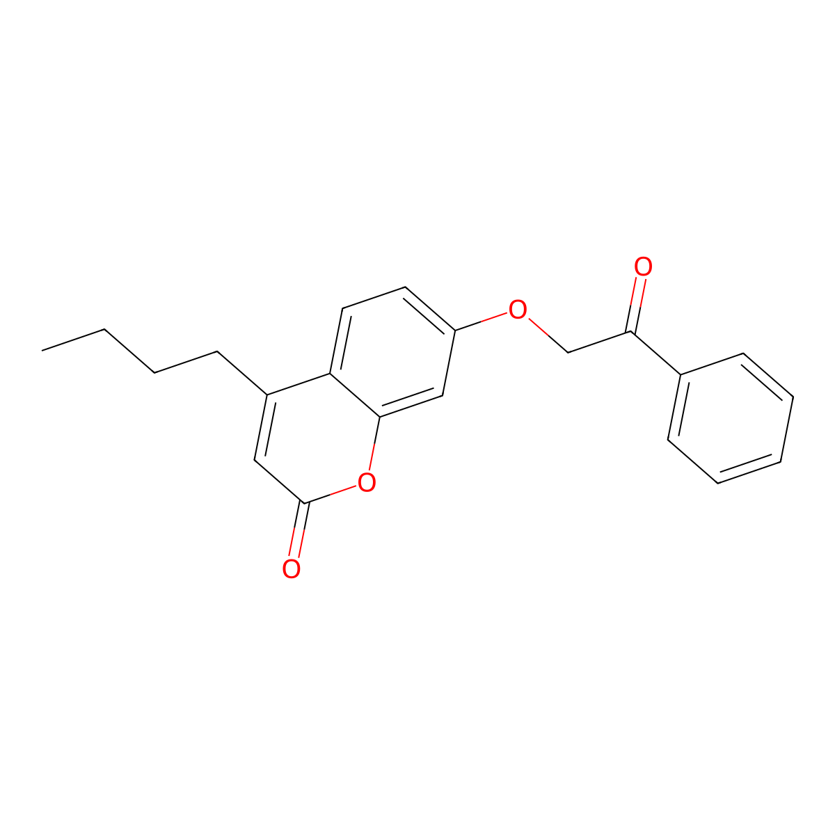 4-butyl-7-(2-oxo-2-phenylethoxy)-2H-chromen-2-one molecular structure, CAS 376380-94-8