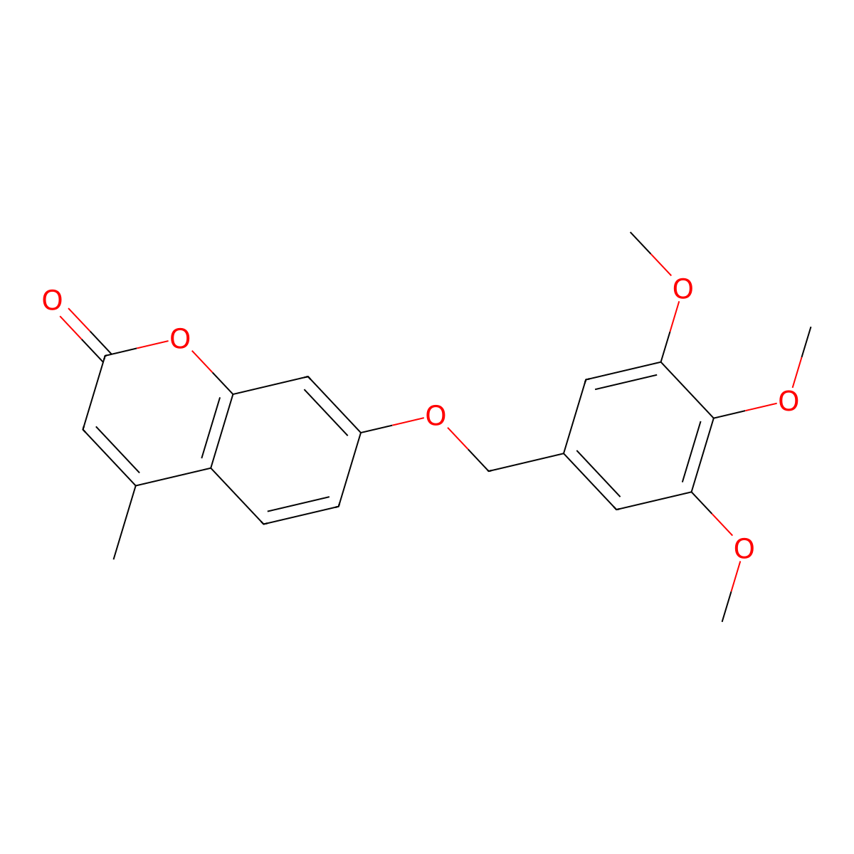4-methyl-7-[(3,4,5-trimethoxybenzyl)oxy]-2H-chromen-2-one molecular structure, CAS 376381-10-1