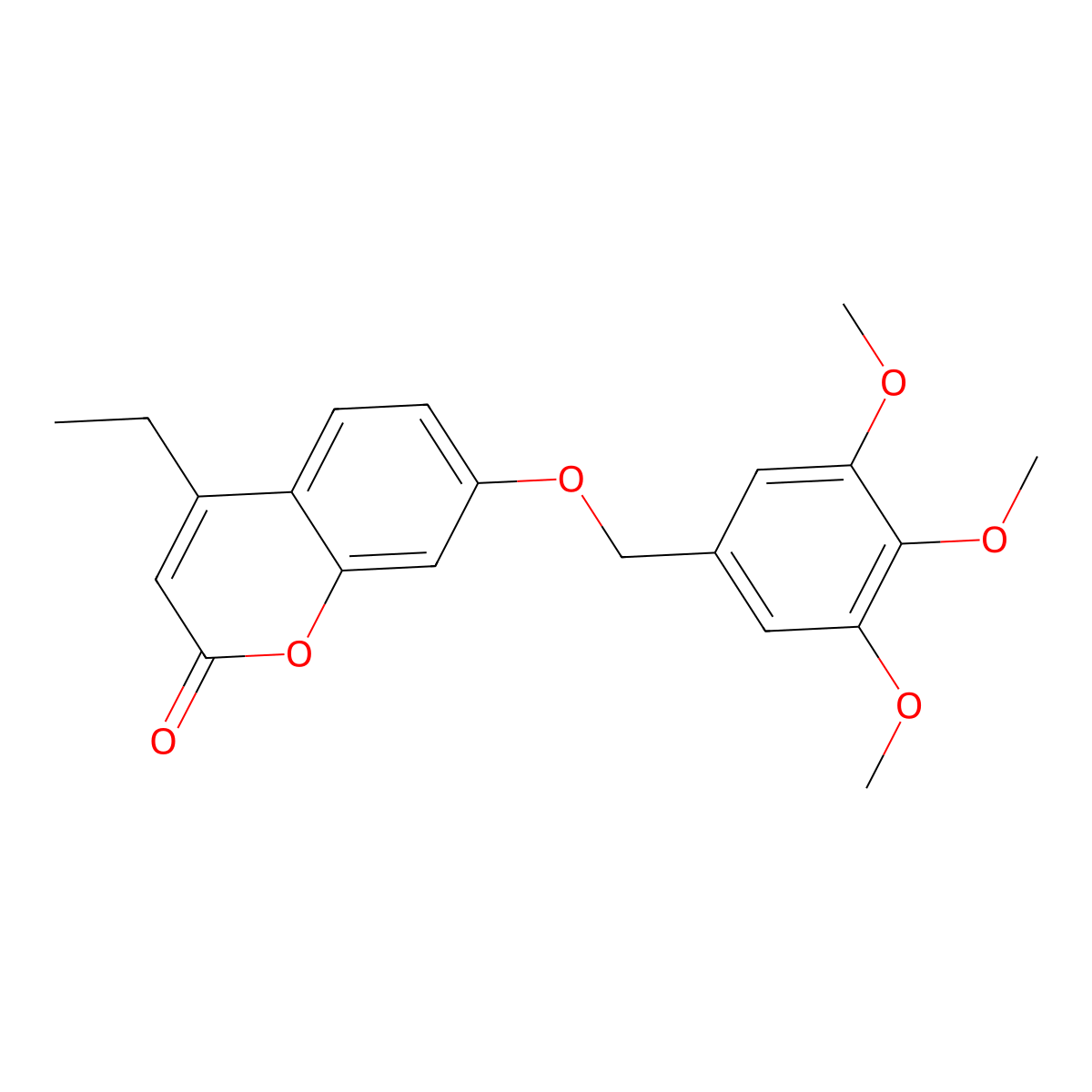 4-ethyl-7-[(3,4,5-trimethoxybenzyl)oxy]-2H-chromen-2-one molecular structure, CAS 376382-49-9