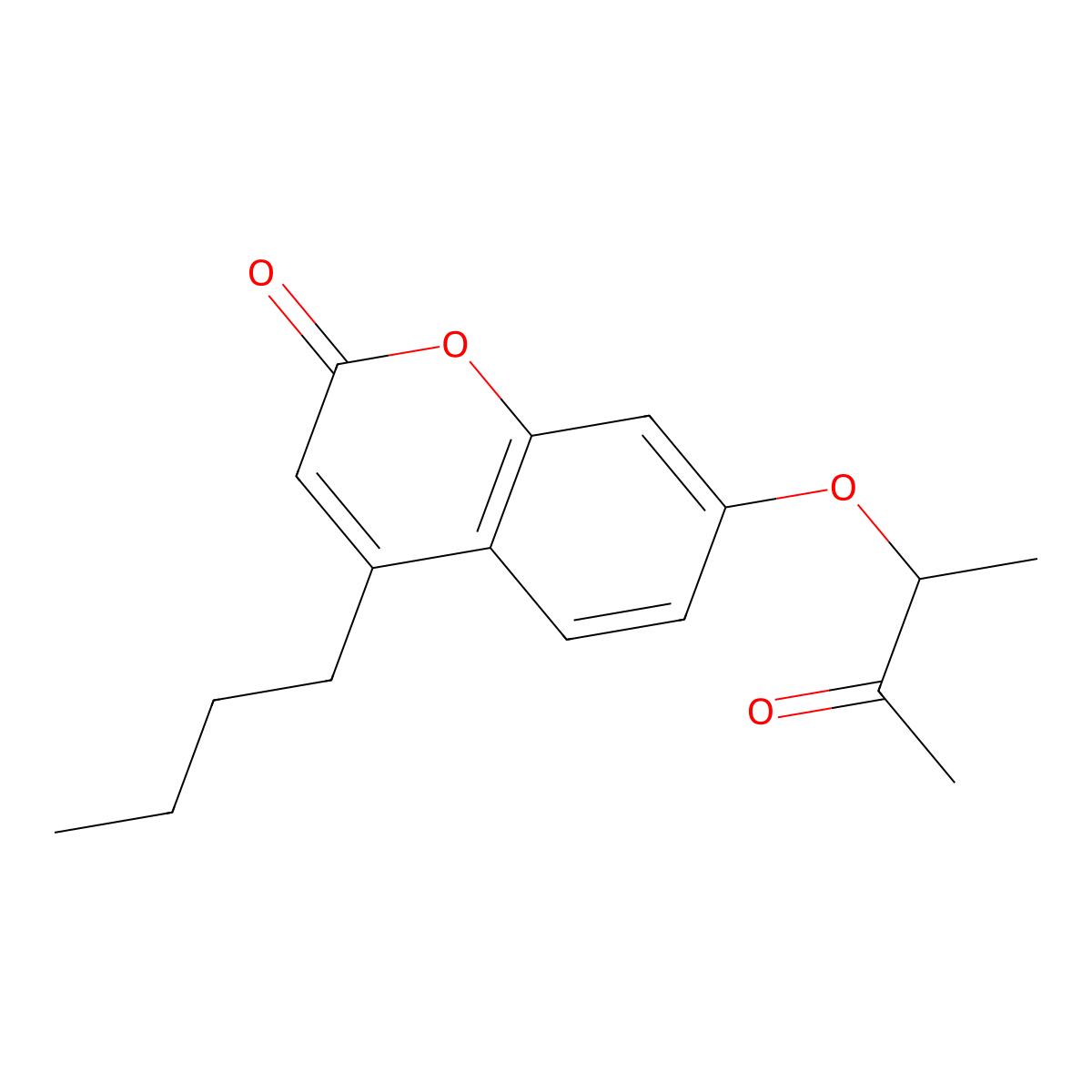 4-butyl-7-[(3-oxobutan-2-yl)oxy]-2H-chromen-2-one molecular structure, CAS 376382-67-1