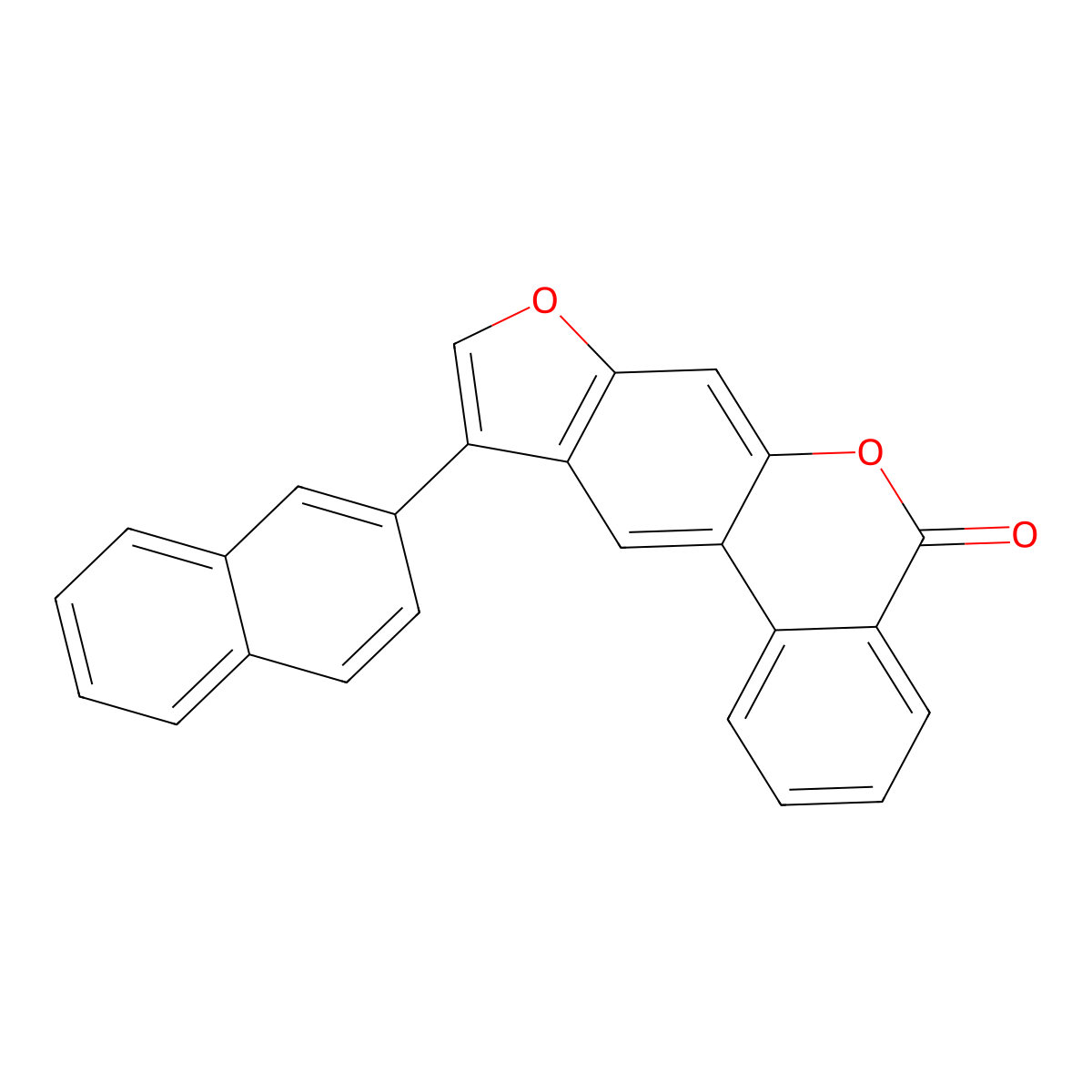 10-Naphthalen-2-yl-[1]benzofuro[6,5-c]isochromen-5-one molecular structure, CAS 376384-98-4