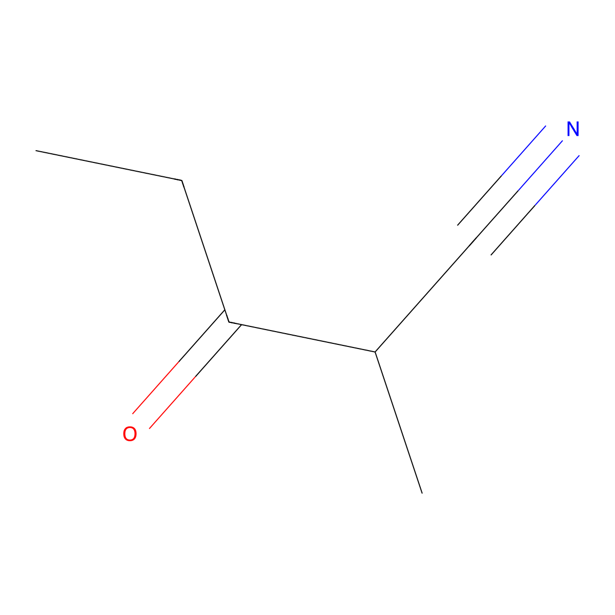 2-Methyl-3-oxopentanenitrile molecular structure, CAS 3764-02-1