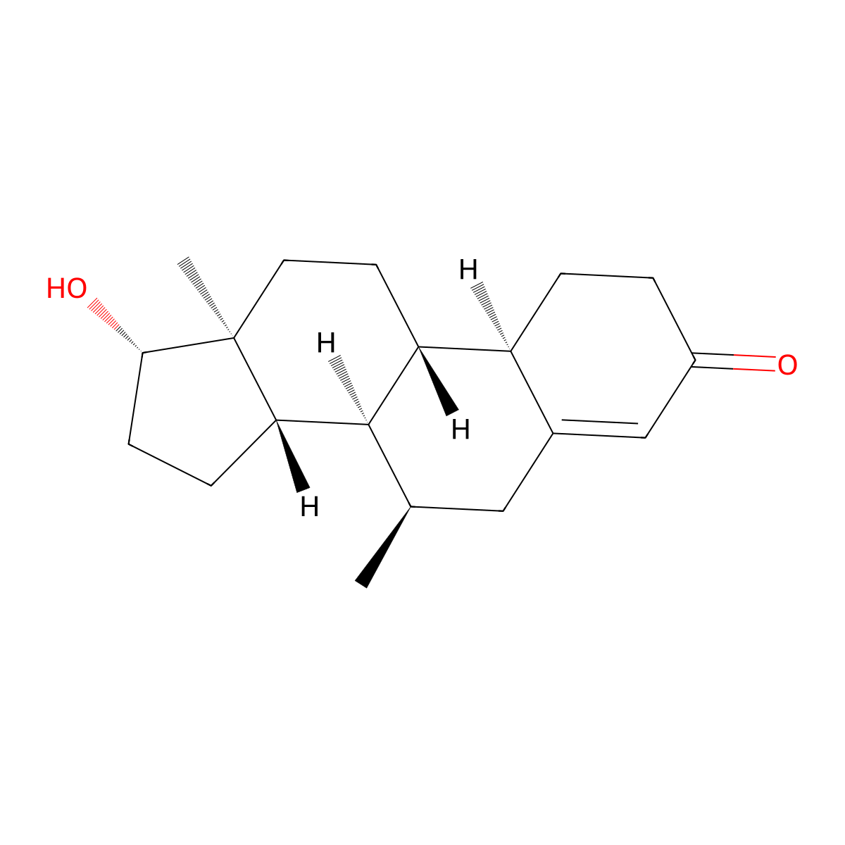 Trestolone molecular structure, CAS 3764-87-2