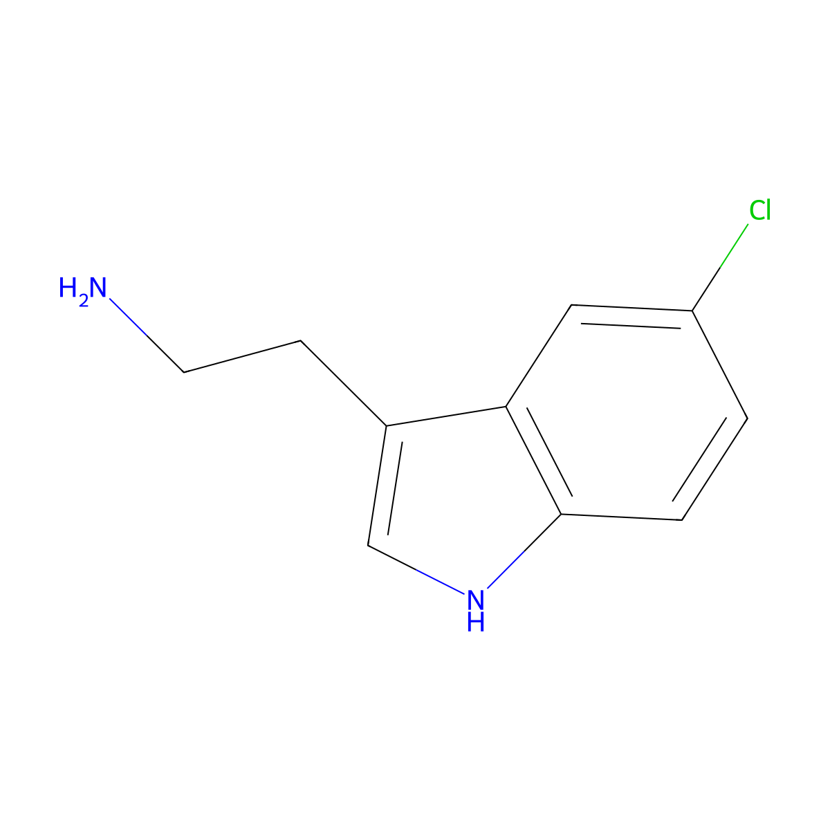 5-Chlorotryptamine molecular structure, CAS 3764-94-1