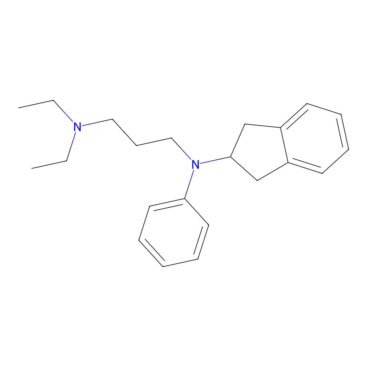 Aprindine molecular structure, CAS 37640-71-4