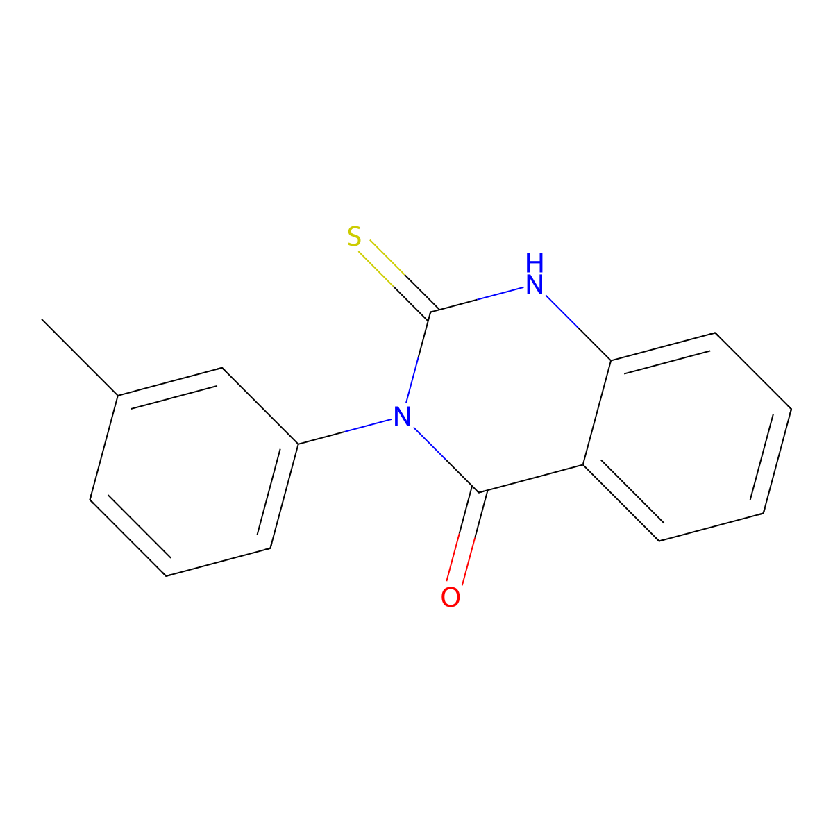 2-Mercapto-3-m-tolyl-3h-quinazolin-4-one molecular structure, CAS 37641-49-9