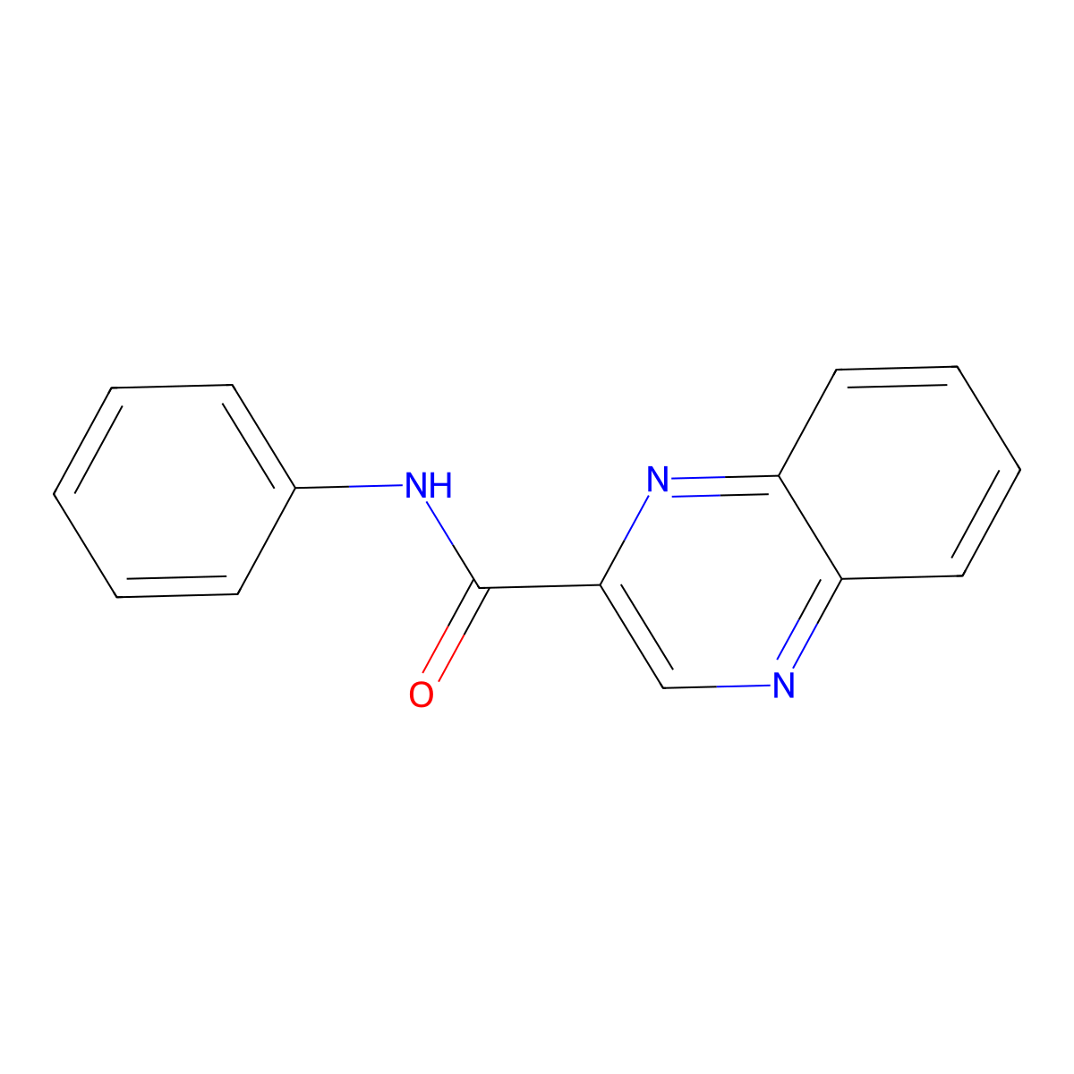 N-phenyl-2-quinoxalinecarboxamide molecular structure, CAS 37648-63-8