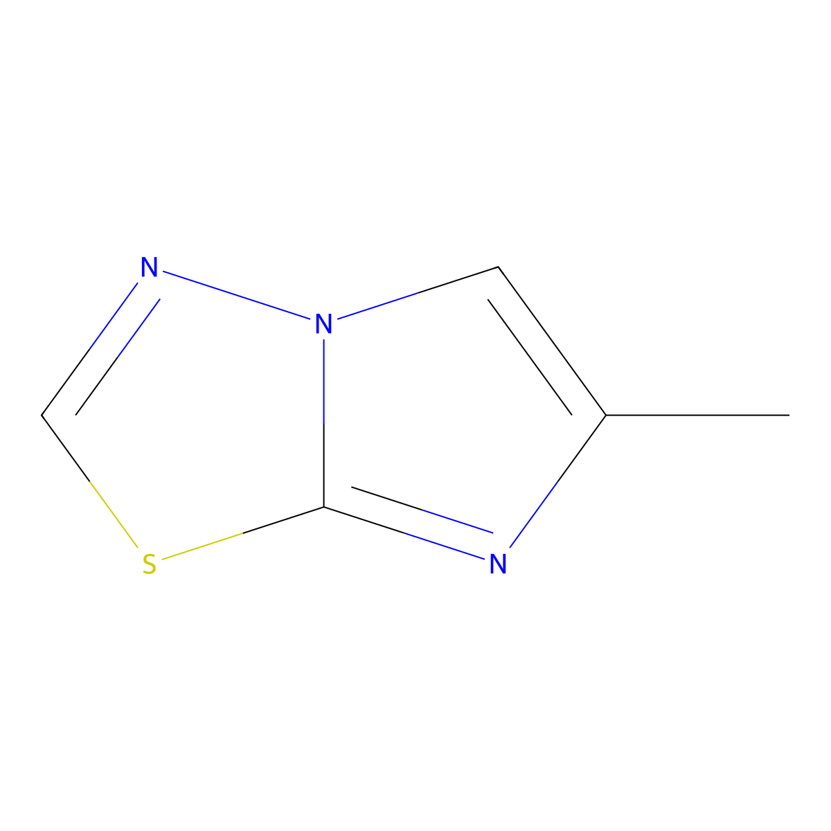 6-Methylimidazo(2,1-b)(1,3,4)thiadiazole molecular structure, CAS 37654-77-6