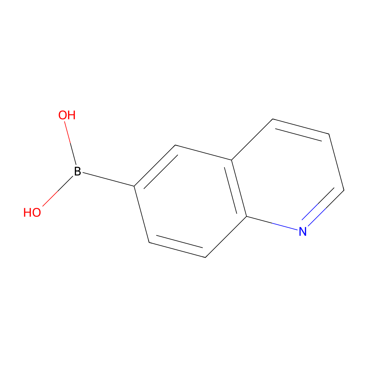 Quinolin-6-ylboronic Acid (contains varying amounts of Anhydride) molecular structure, CAS 376581-24-7