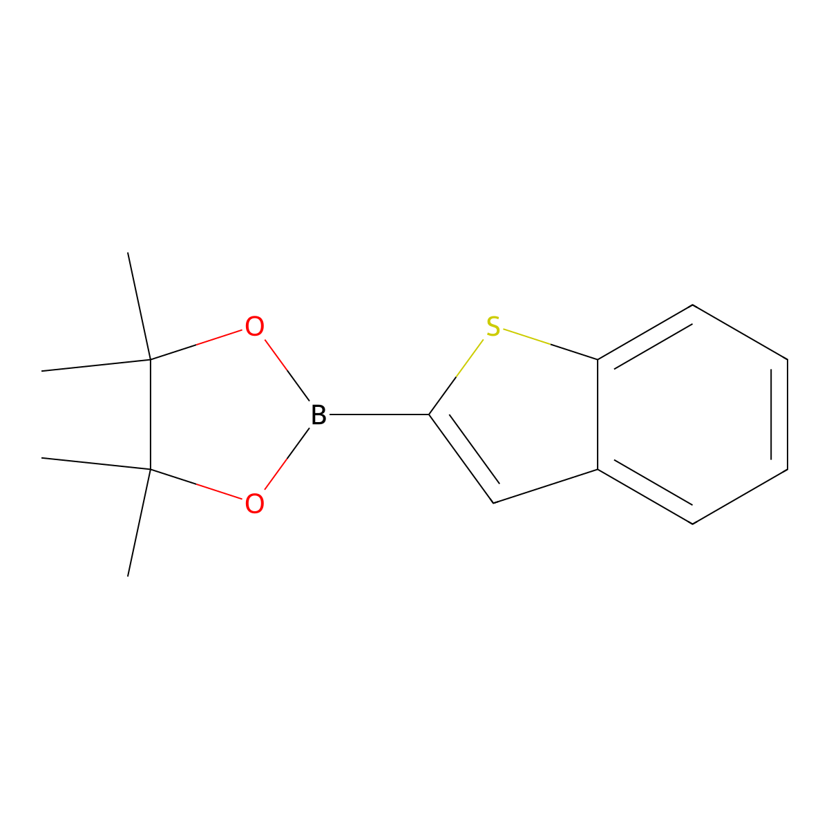 2-(1-Benzothiophen-2-yl)-4,4,5,5-tetramethyl-1,3,2-dioxaborolane molecular structure, CAS 376584-76-8