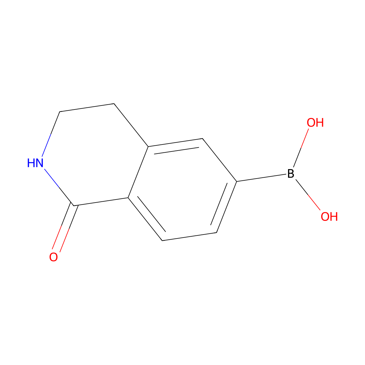 (1-Oxo-1,2,3,4-tetrahydroisoquinolin-6-yl)boronic acid molecular structure, CAS 376584-81-5