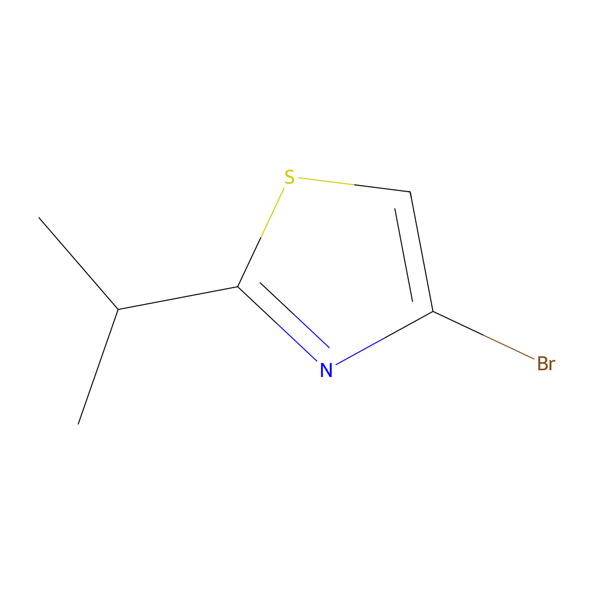 4-Bromo-2-isopropyl-1,3-thiazole molecular structure, CAS 376585-97-6
