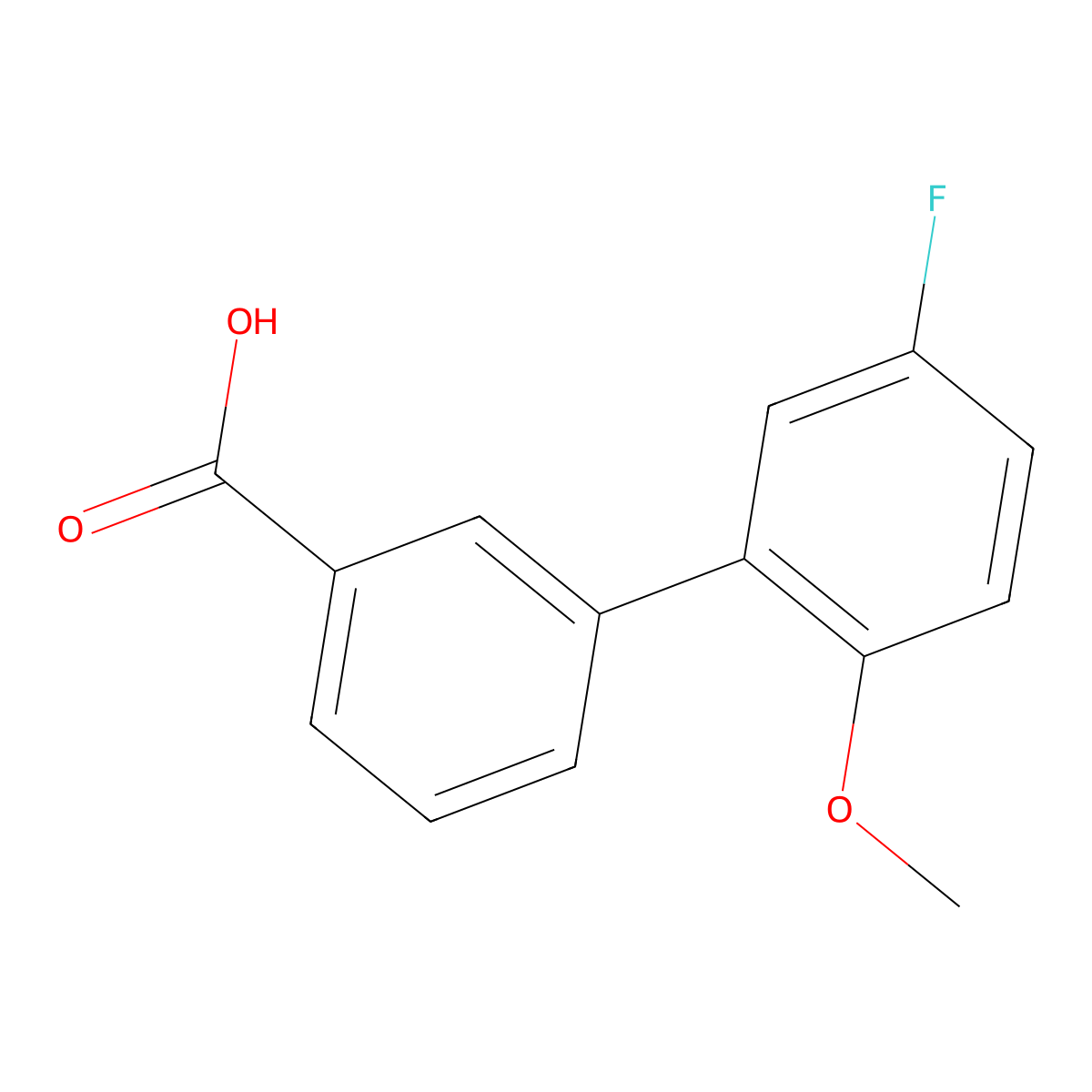 3-(5-Fluoro-2-methoxyphenyl)benzoic acid molecular structure, CAS 376592-43-7