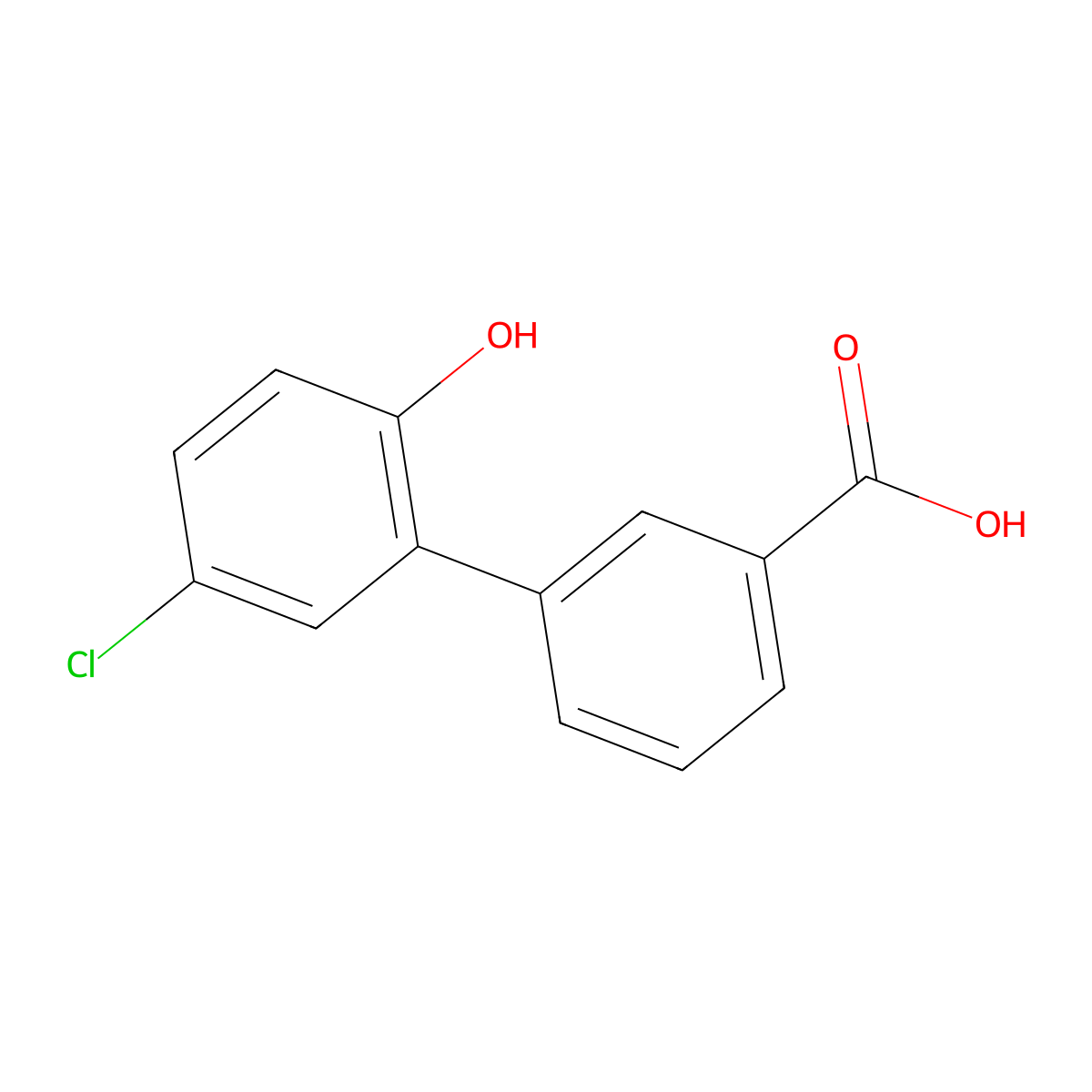 5'-Chloro-2'-hydroxy[1,1'-biphenyl]-3-carboxylic acid molecular structure, CAS 376592-57-3