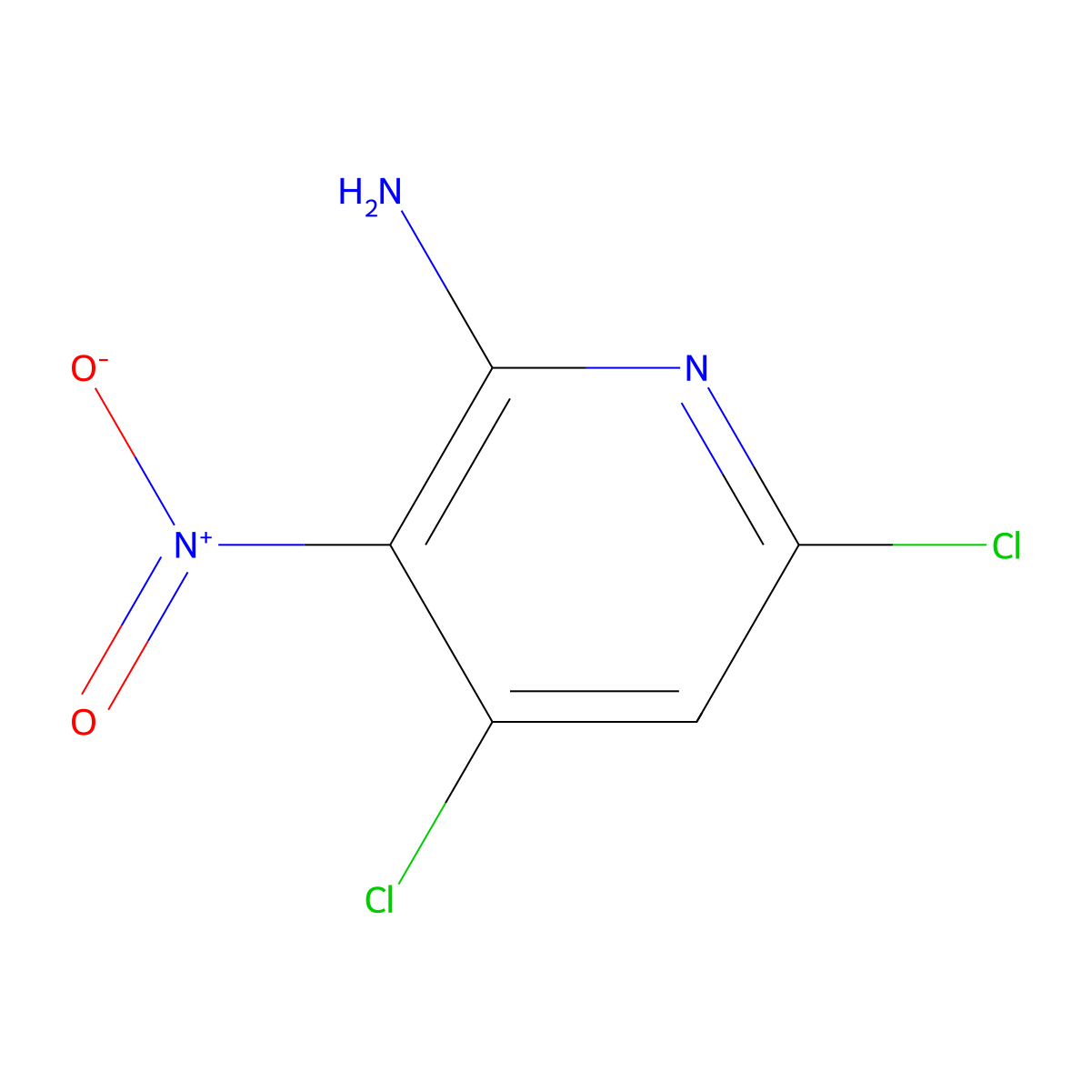 4,6-Dichloro-3-nitropyridin-2-amine molecular structure, CAS 37660-64-3