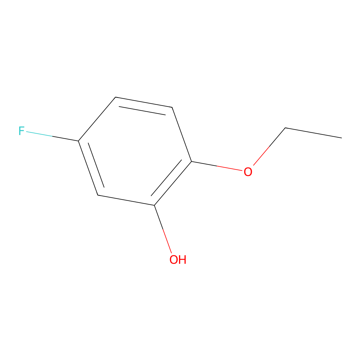 2-Ethoxy-5-fluorophenol molecular structure, CAS 376600-64-5
