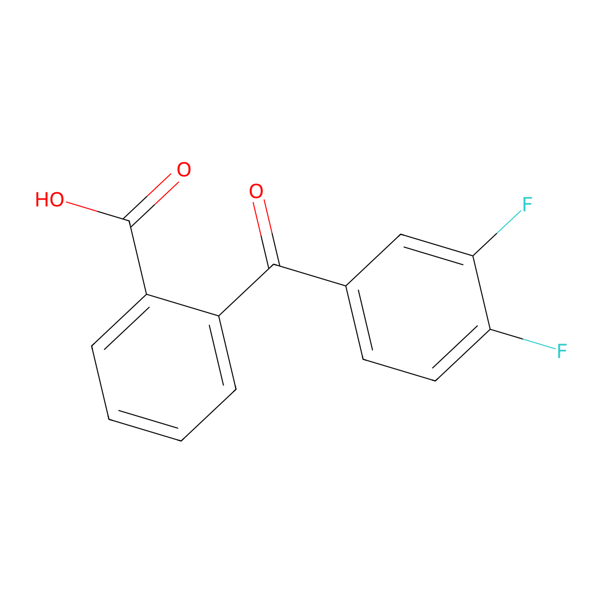 2-(3,4-Difluorobenzoyl)benzoic acid molecular structure, CAS 376618-23-4