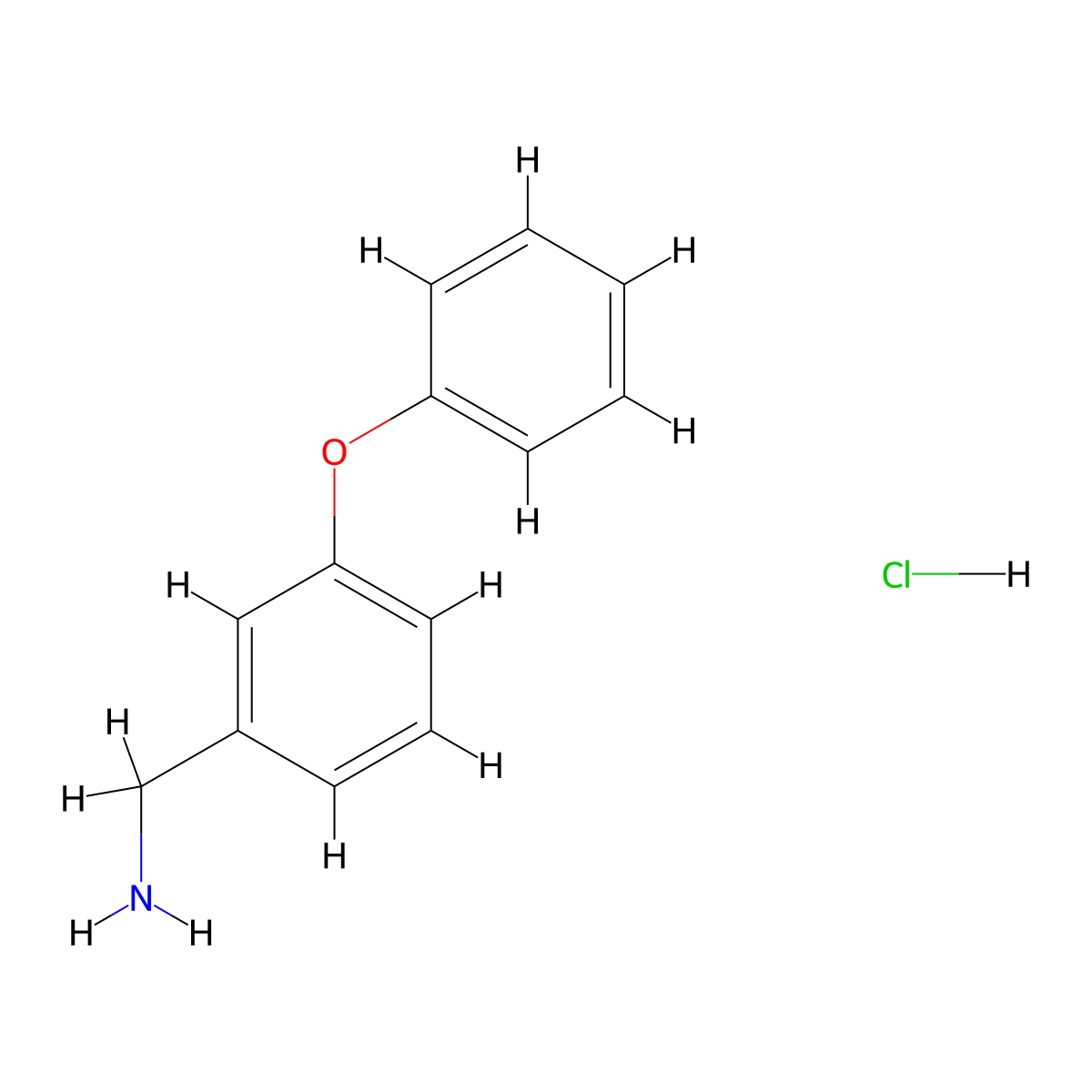 3-Phenoxybenzylamine hydrochloride molecular structure, CAS 376637-85-3