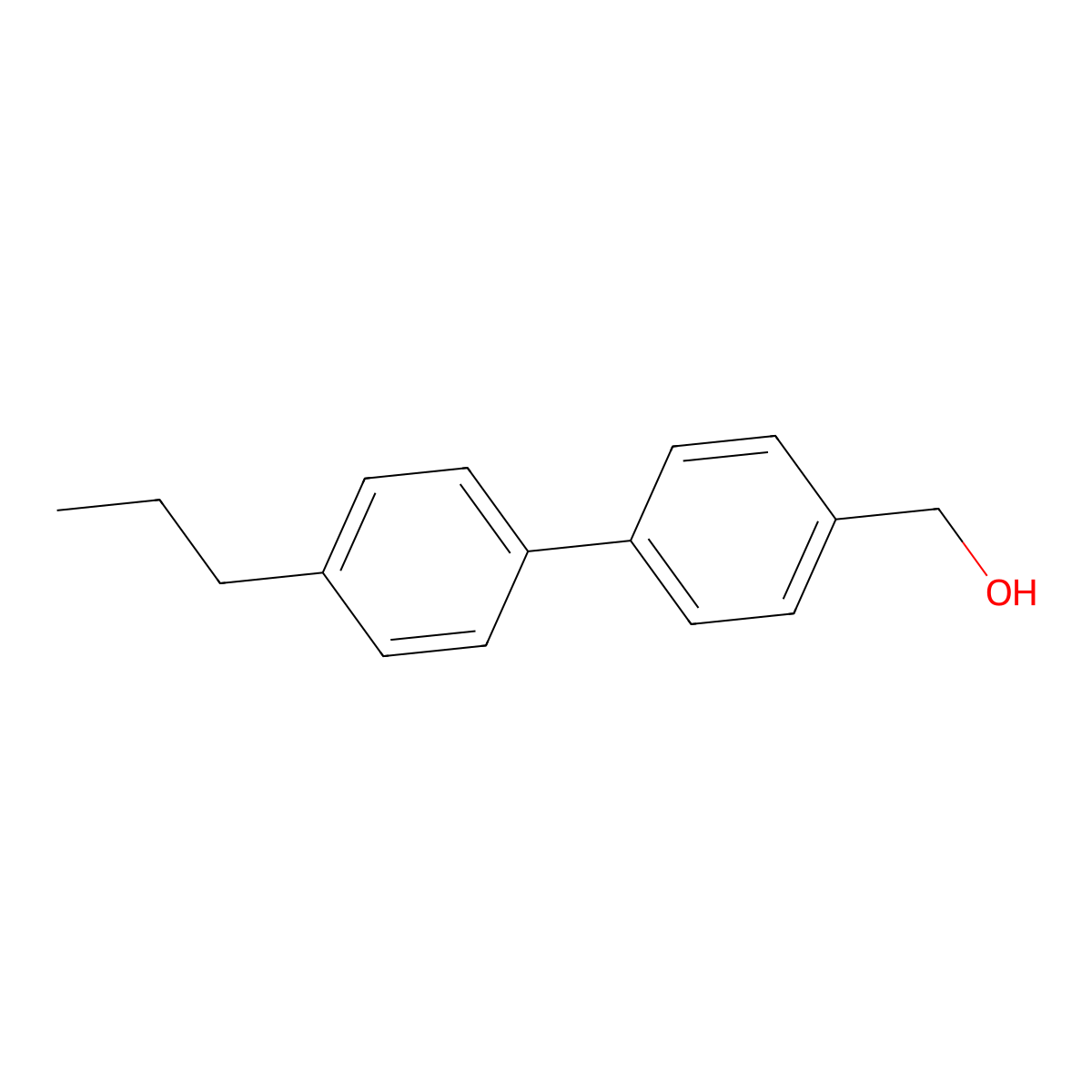 4'-Propyl[1,1'-biphenyl]-4-methanol molecular structure, CAS 376639-27-9