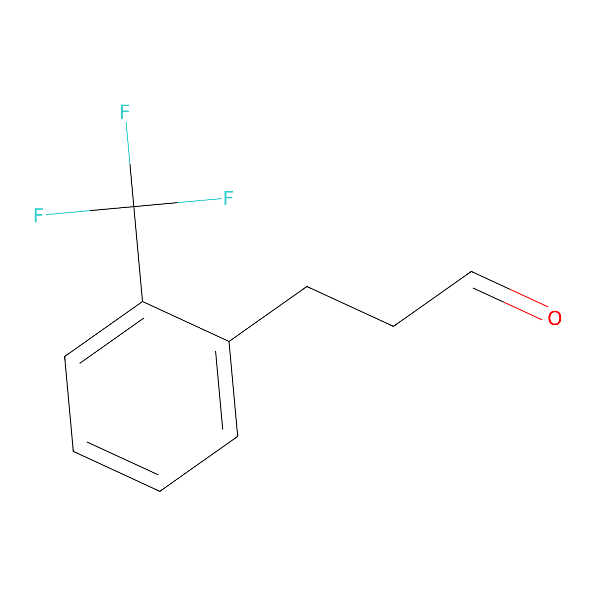 3-(2-(Trifluoromethyl)phenyl)propanal molecular structure, CAS 376641-58-6
