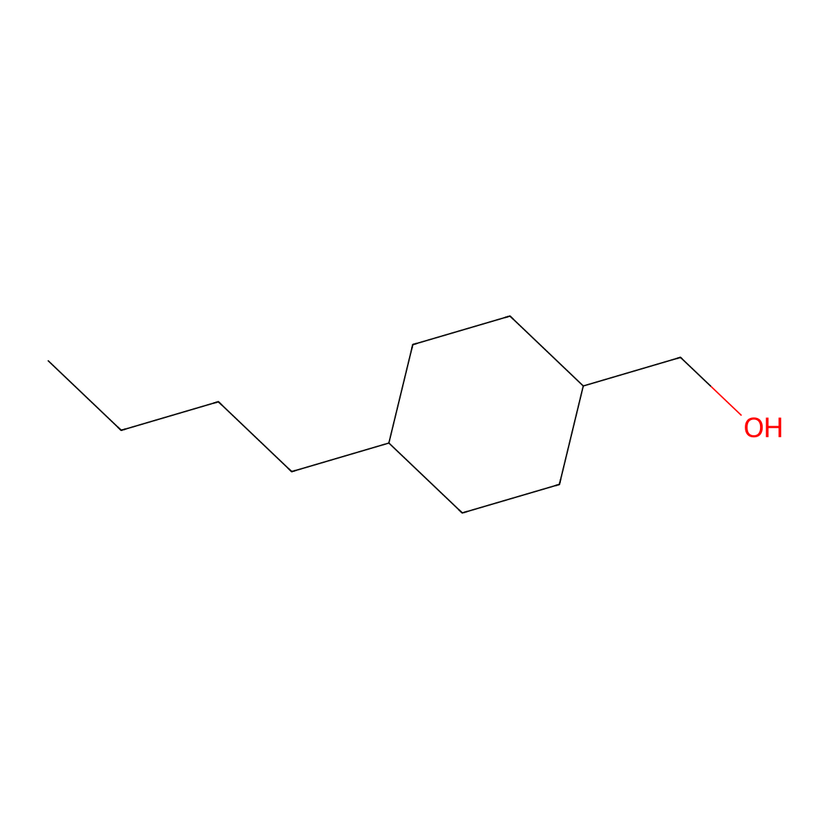 (4-Butylcyclohexyl)methanol molecular structure, CAS 376642-41-0