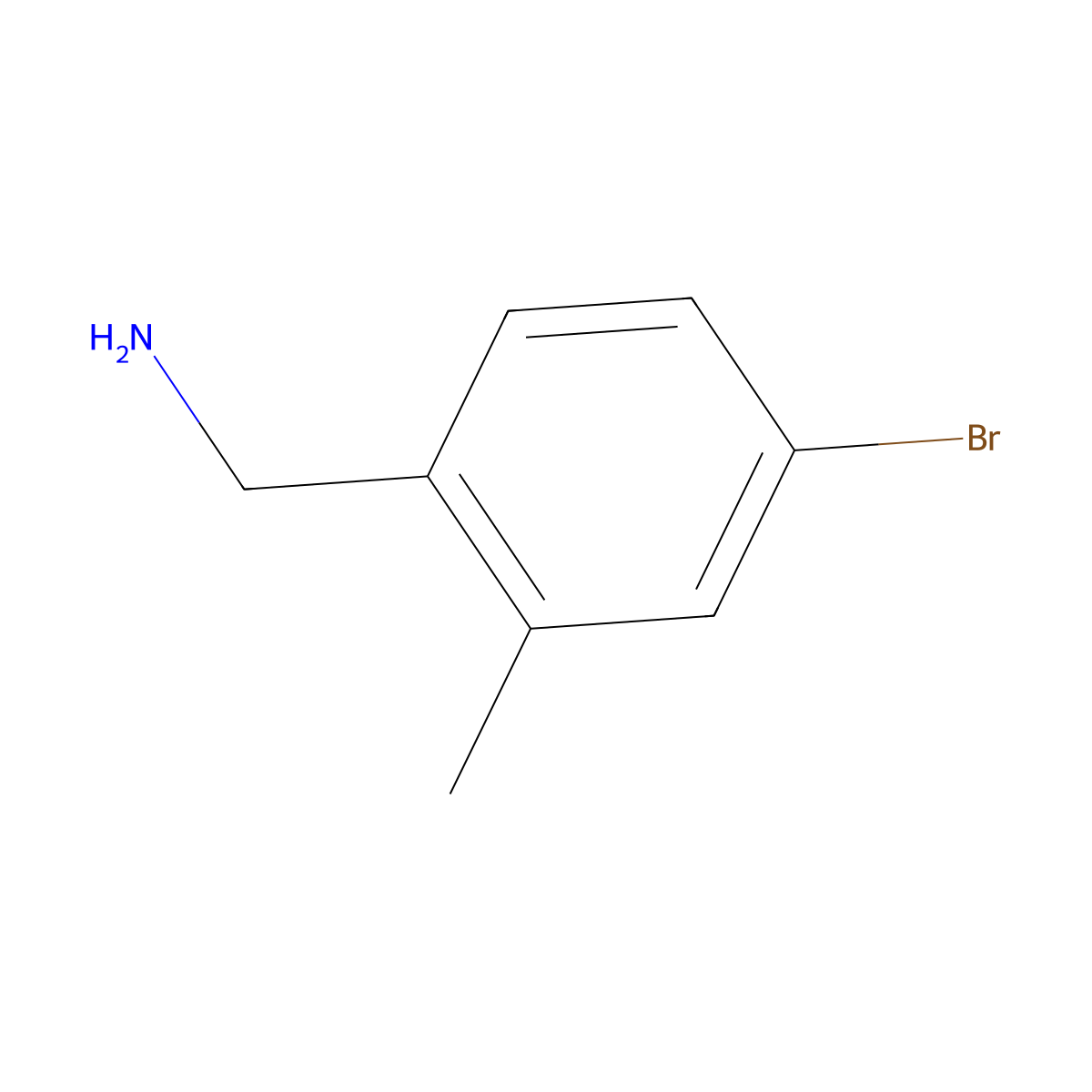 4-Bromo-2-methylbenzylamine molecular structure, CAS 376646-62-7