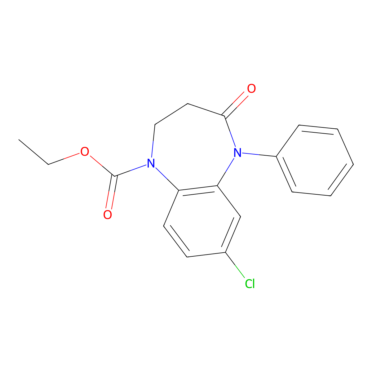 Arfendazam molecular structure, CAS 37669-57-1