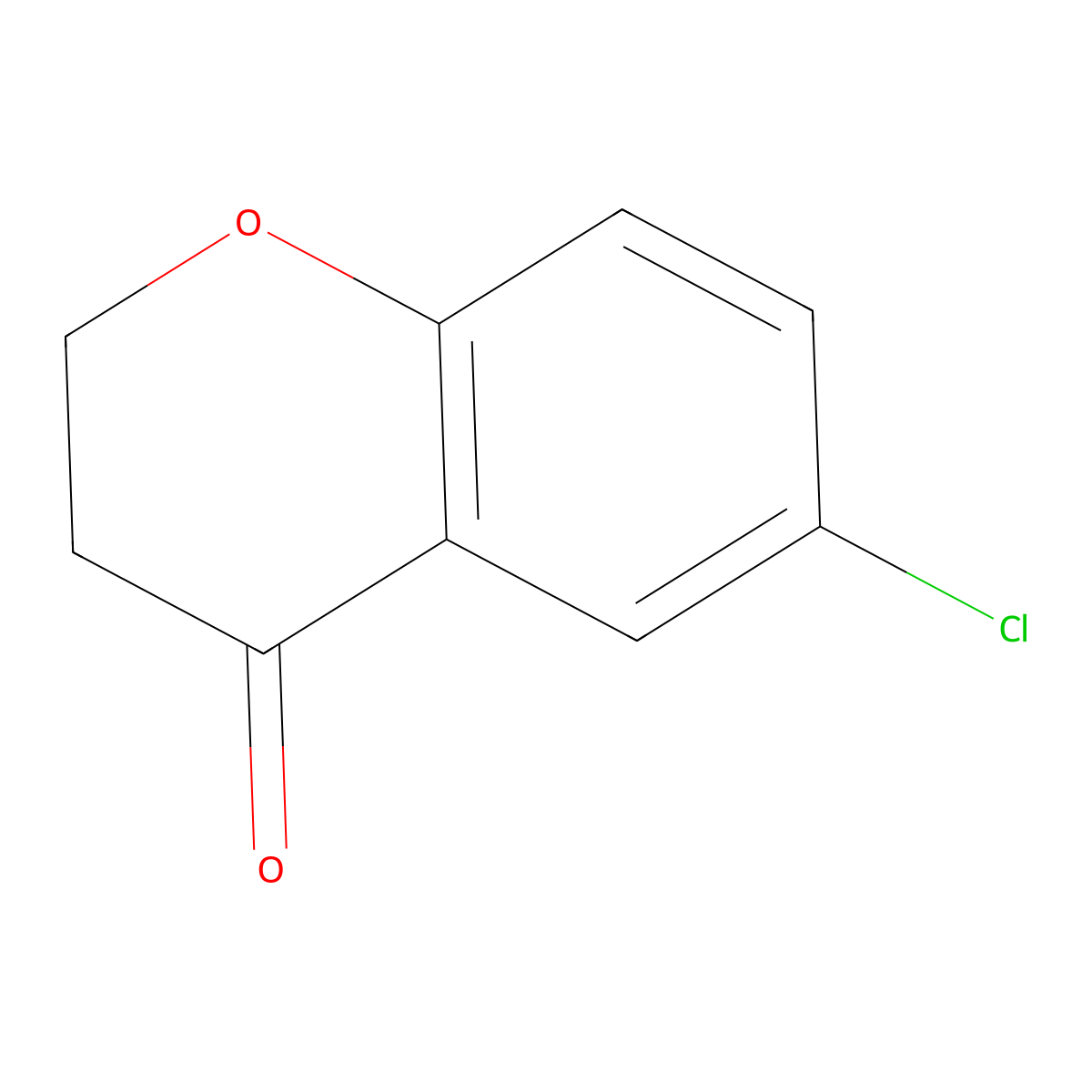 6-Chlorochroman-4-one molecular structure, CAS 37674-72-9