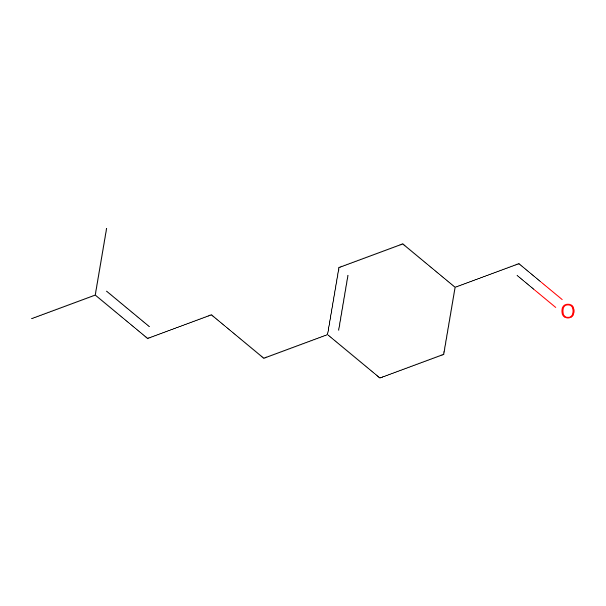 3-Cyclohexene-1-carboxaldehyde, 4-(4-methyl-3-penten-1-yl)- molecular structure, CAS 37677-14-8