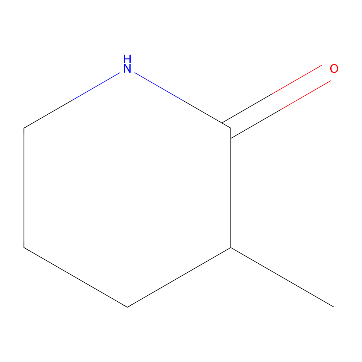 3-Methylpiperidin-2-one molecular structure, CAS 3768-43-2