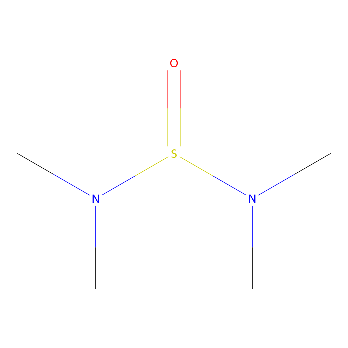 Sulfurous diamide, tetramethyl- molecular structure, CAS 3768-60-3