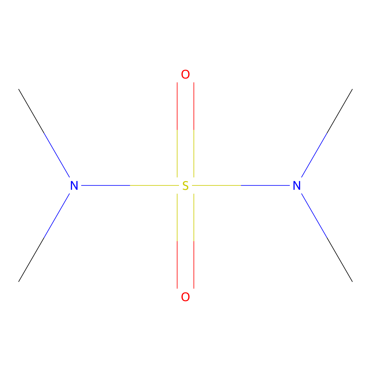 N,N,N'N'-Tetramethylsulfamide molecular structure, CAS 3768-63-6