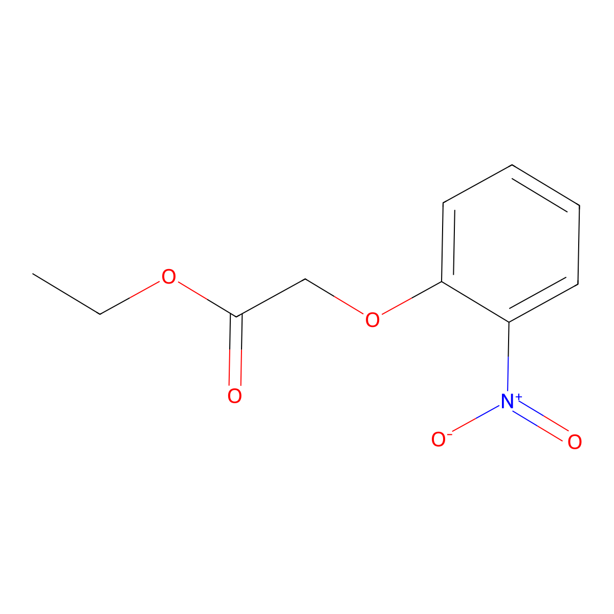 Ethyl 2-(2-nitrophenoxy)acetate molecular structure, CAS 37682-31-8