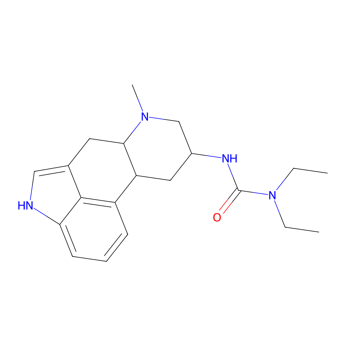 Terguride molecular structure, CAS 37686-84-3