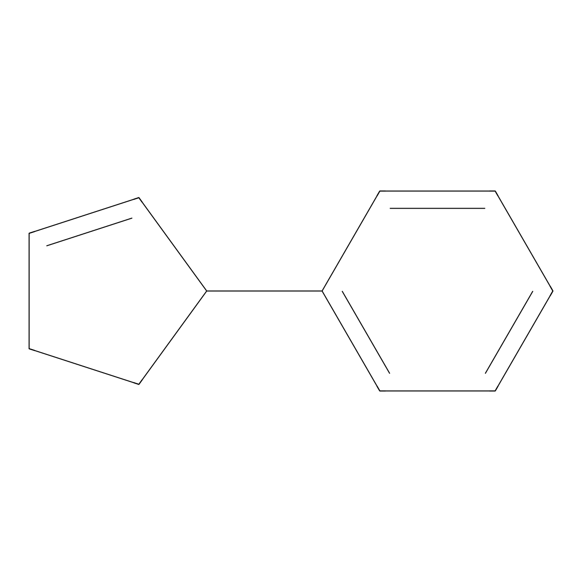(Cyclopent-2-en-1-yl)benzene molecular structure, CAS 37689-22-8