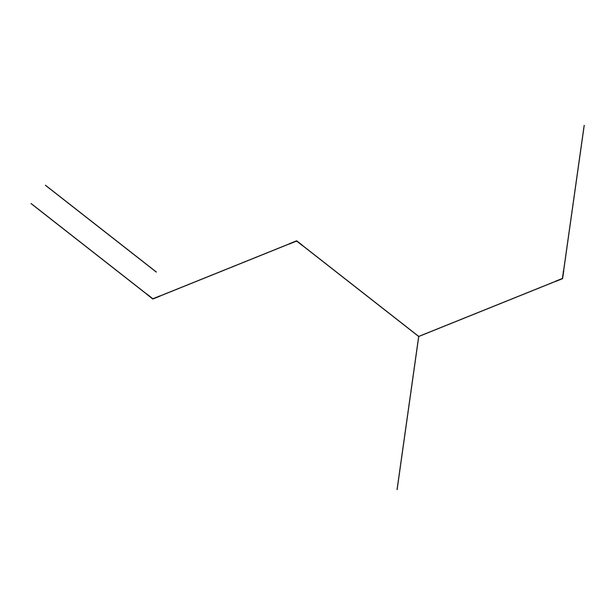 4-Methyl-1-hexene molecular structure, CAS 3769-23-1