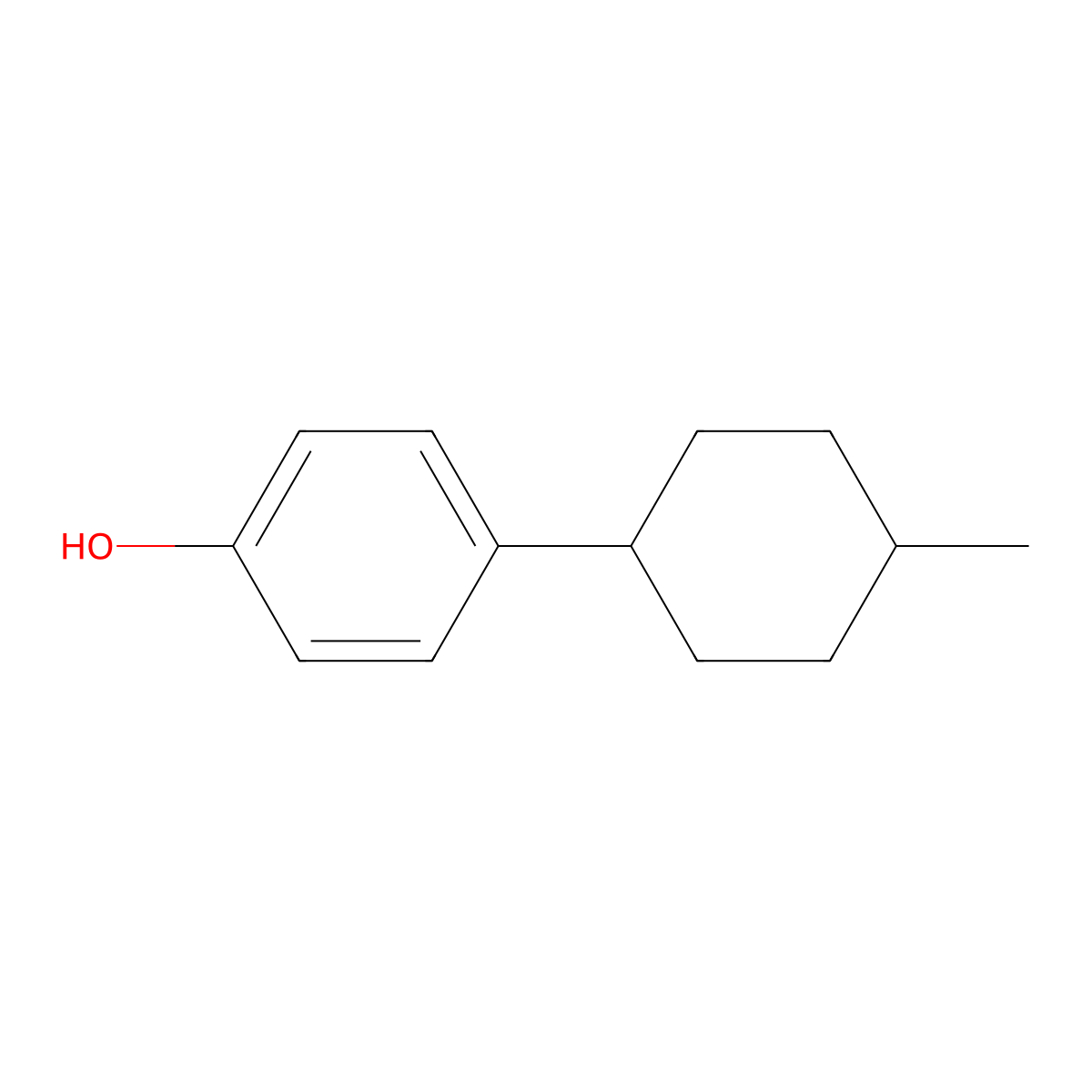 4-(4-Methylcyclohexyl)phenol molecular structure, CAS 3769-25-3