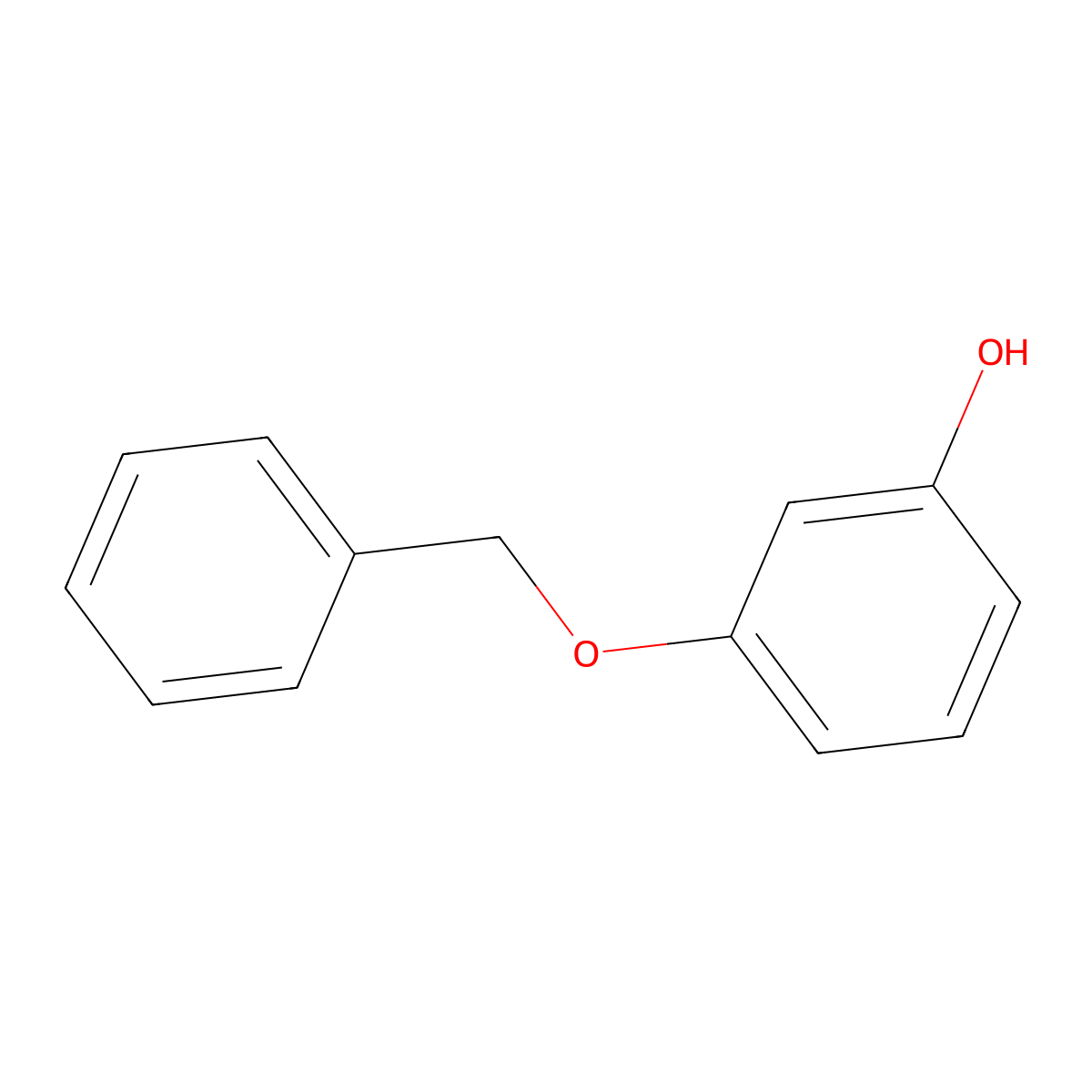 Benzyl 3-hydroxyphenyl ether molecular structure, CAS 3769-41-3
