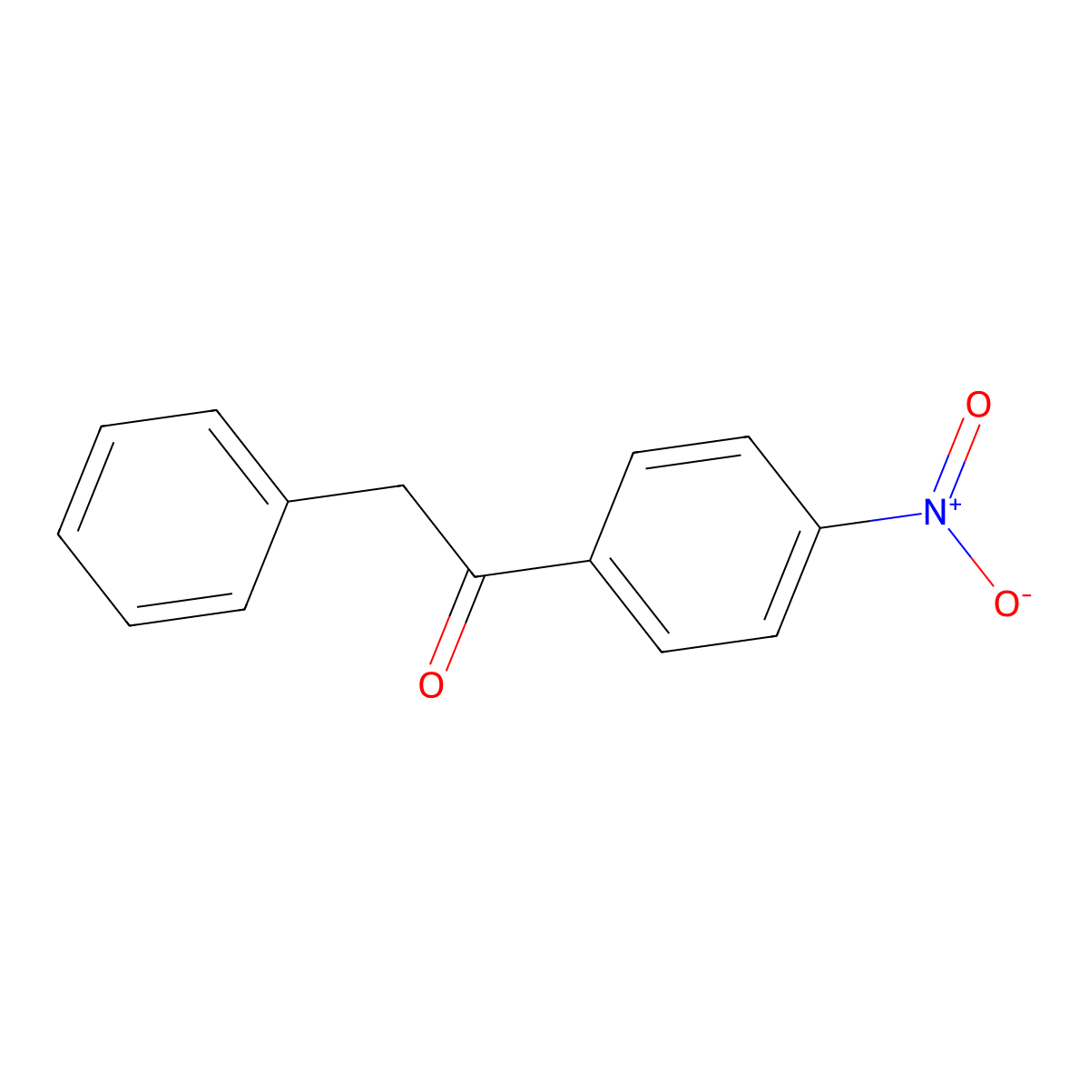 4'-Nitro-2-phenylacetophenone molecular structure, CAS 3769-84-4