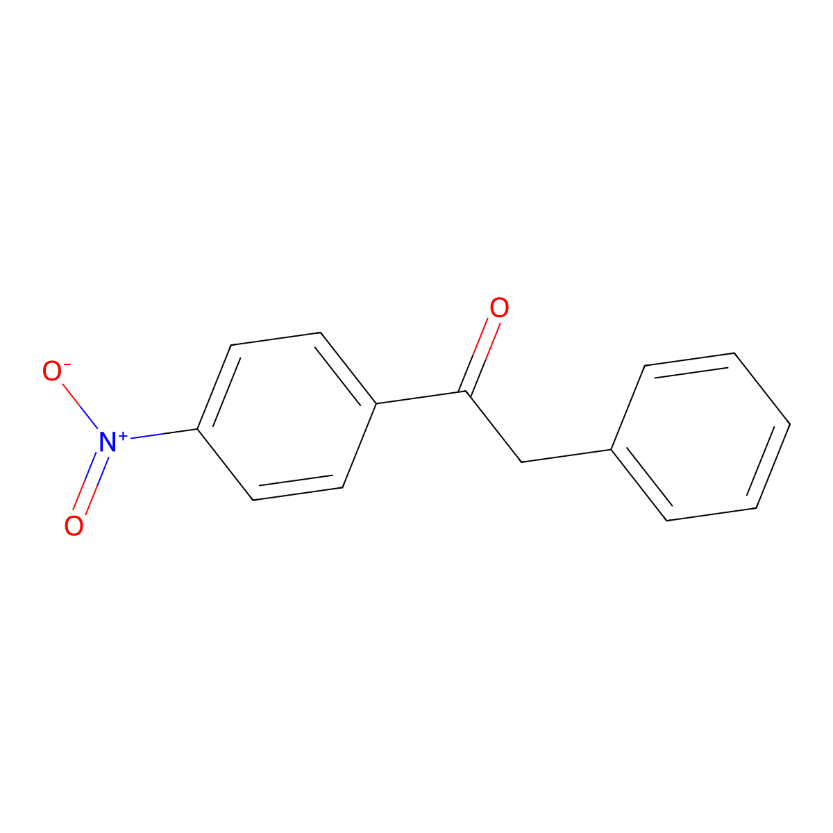 4'-Nitro-2-phenylacetophenone molecular structure, CAS 3769-84-4
