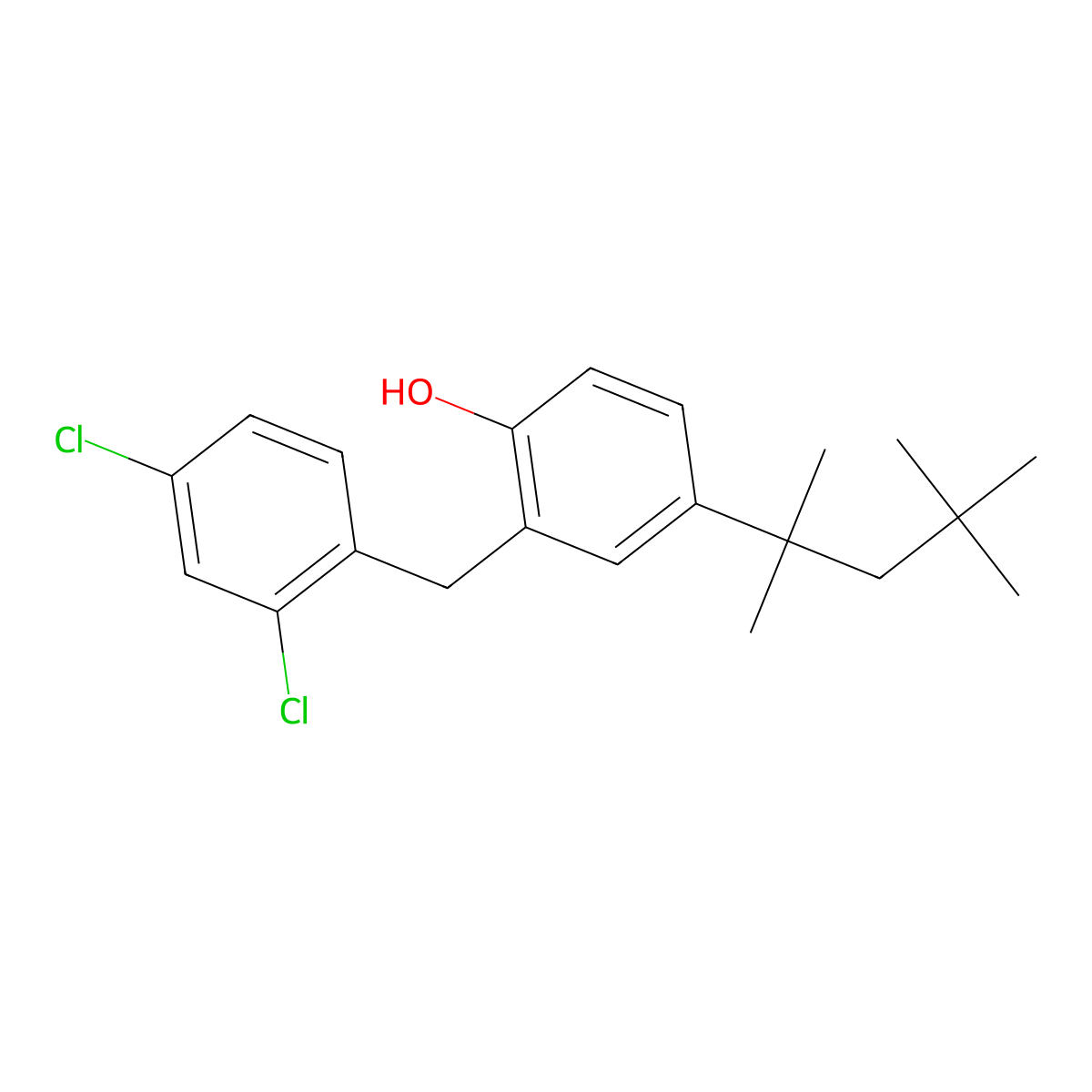 Clofoctol molecular structure, CAS 37693-01-9